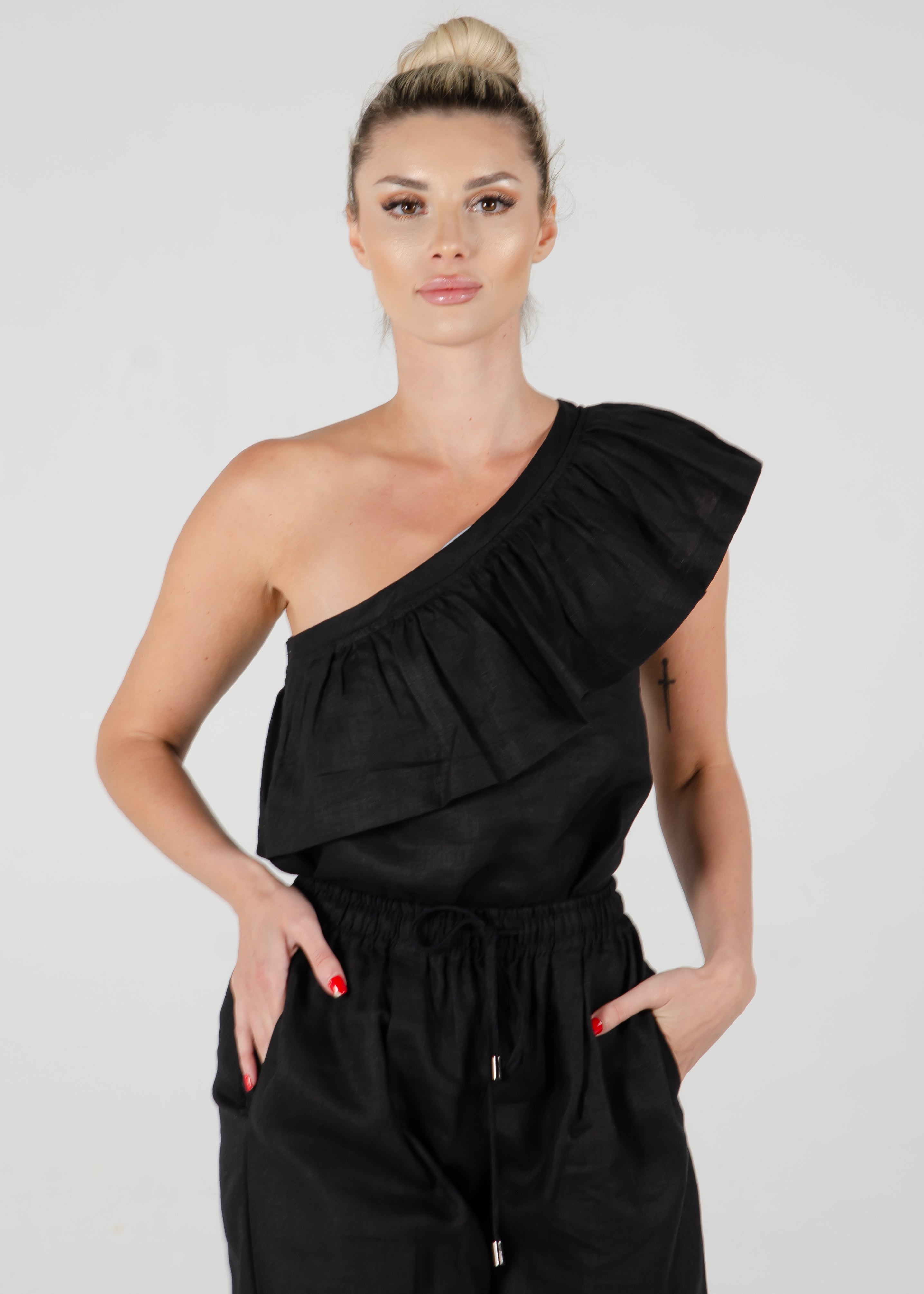 Bria One Shoulder Top
