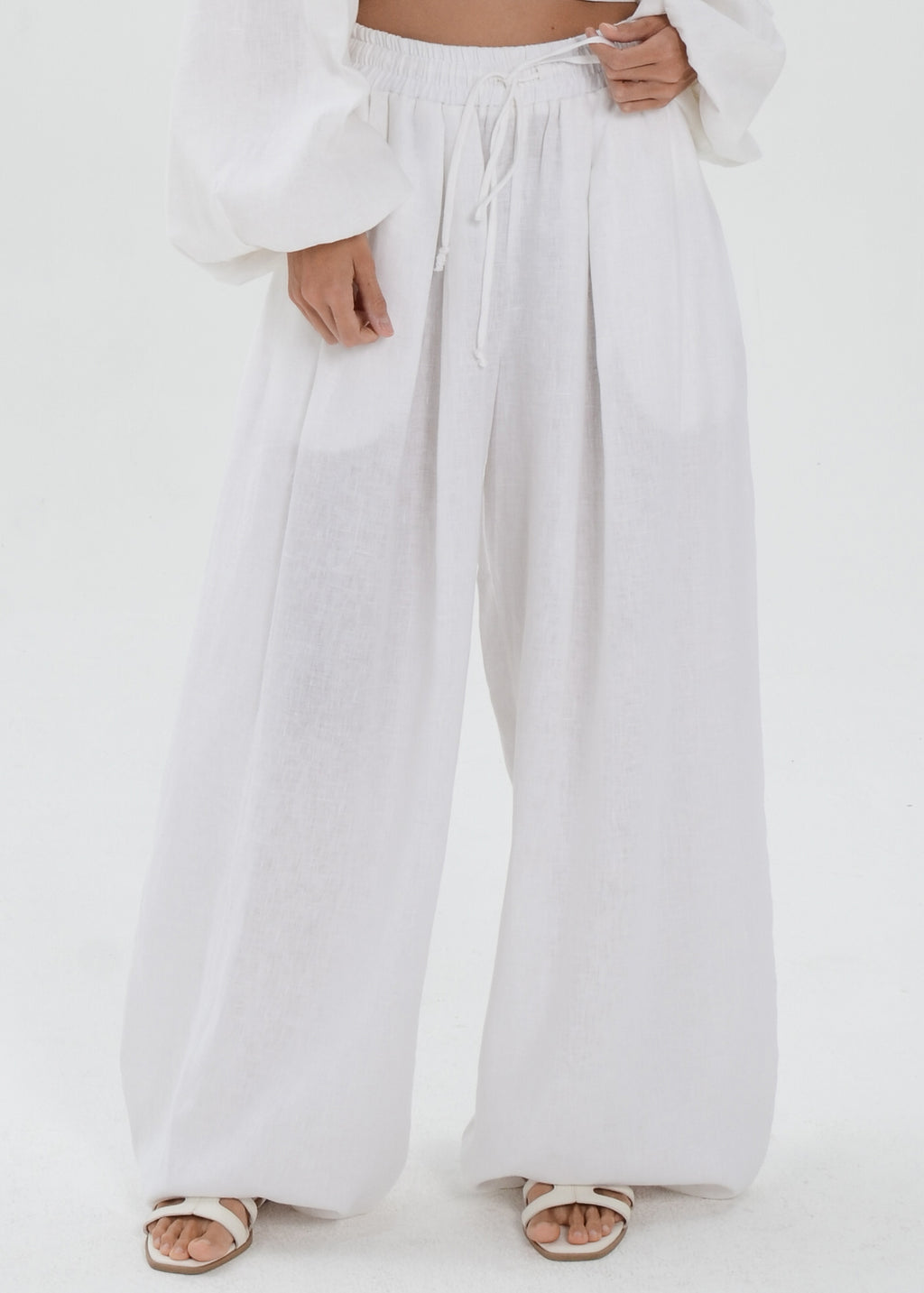 The Essence Linen Pants - Bubble Pants