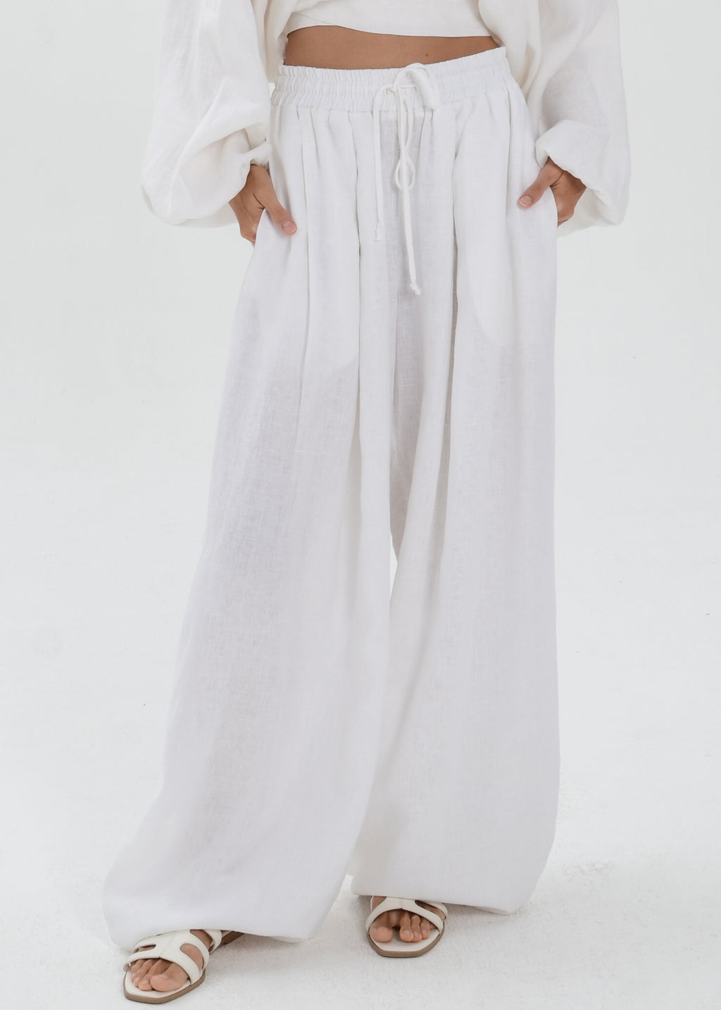 The Essence Linen Pants - Bubble Pants