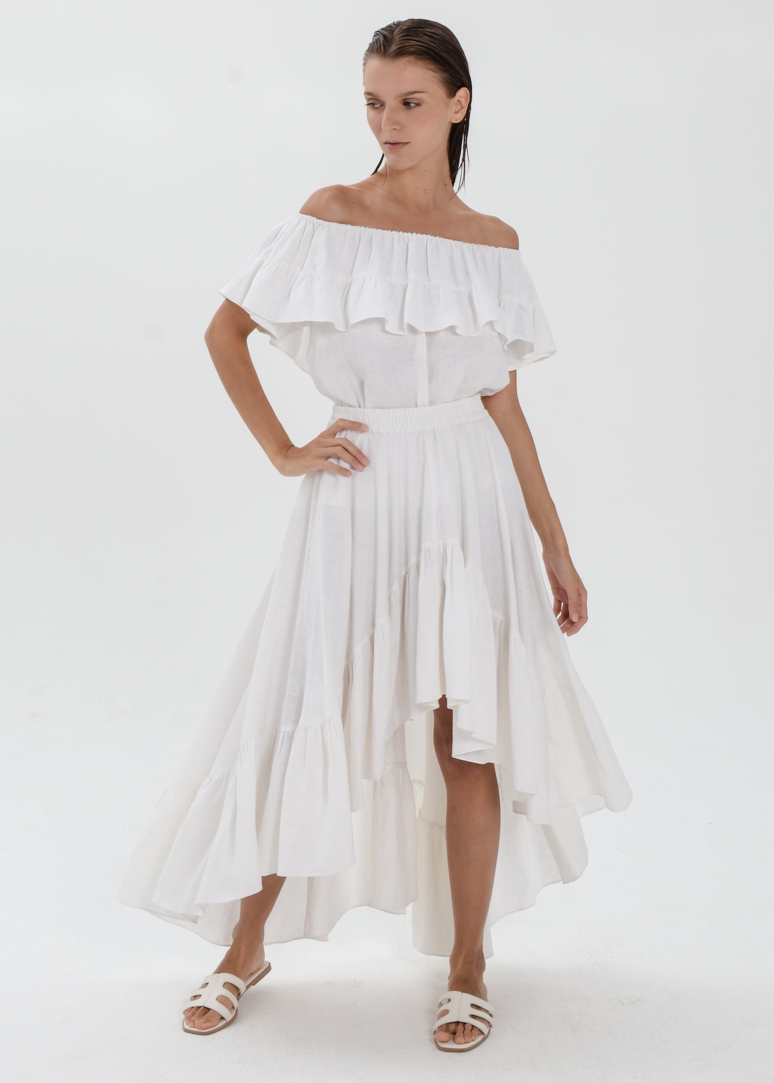 The Essence Linen Skirt - Mullet Skirt