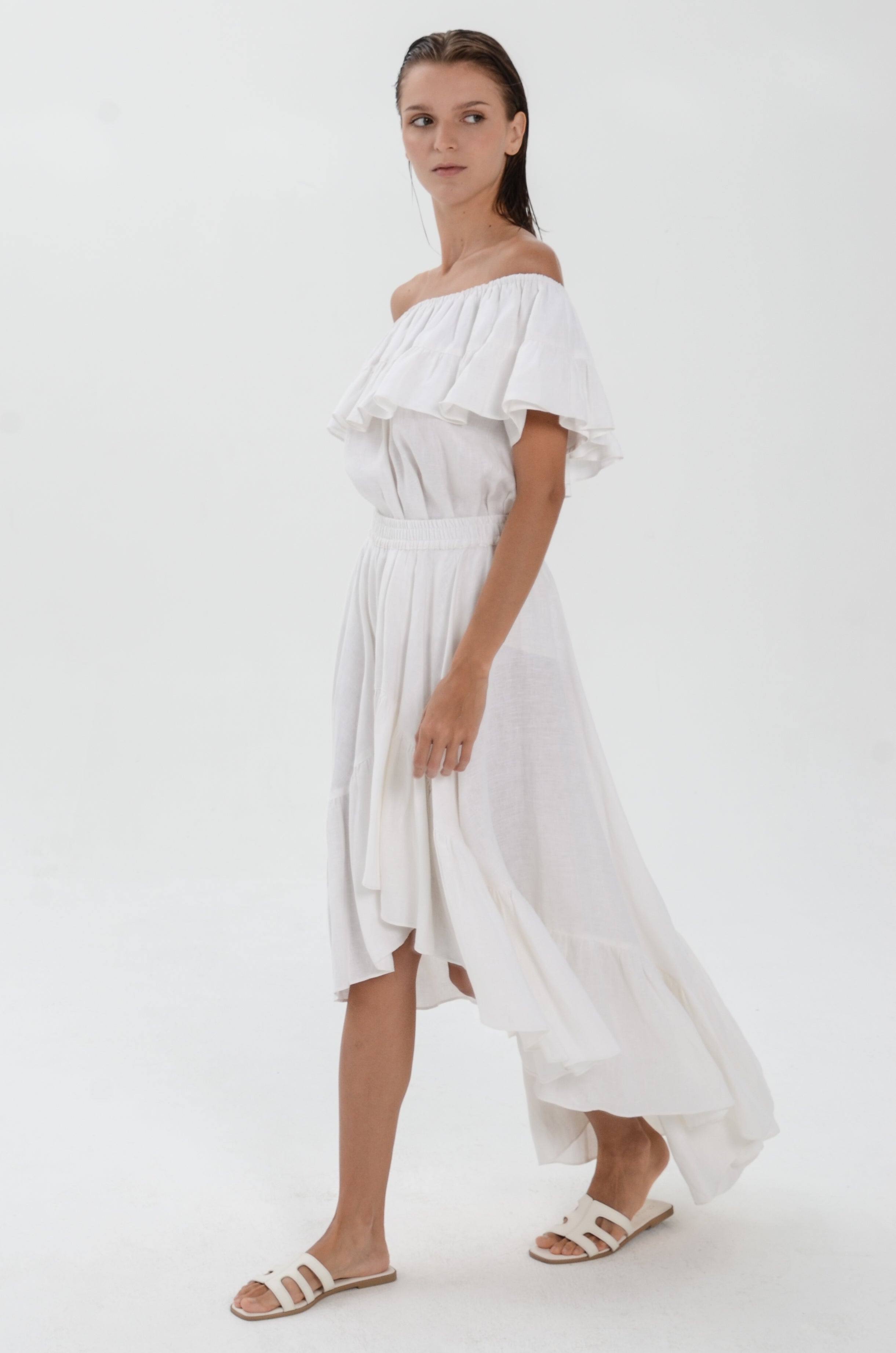 The Essence Linen Skirt - Mullet Skirt