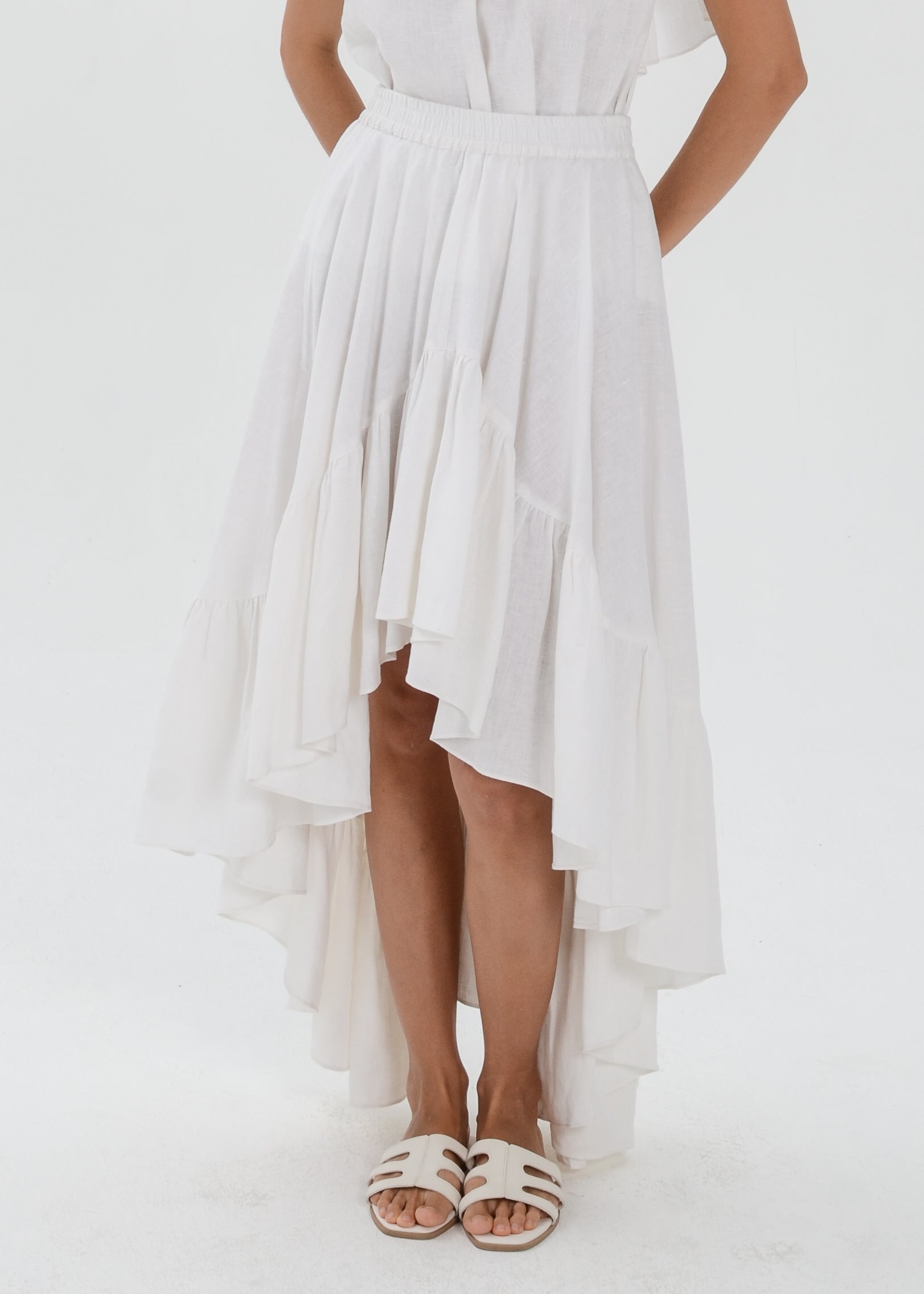 The Essence Linen Skirt - Mullet Skirt