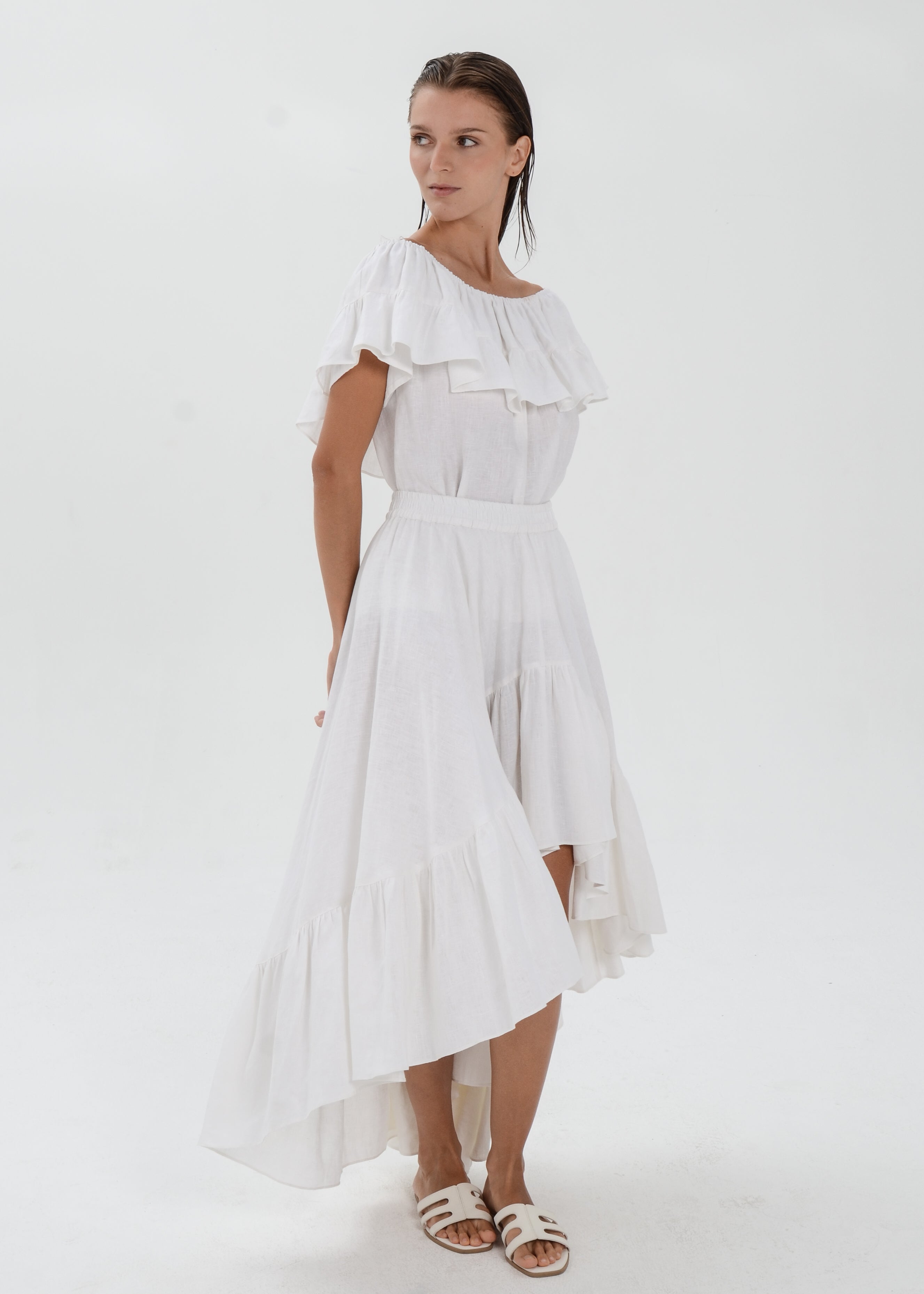 The Essence Linen Skirt - Mullet Skirt