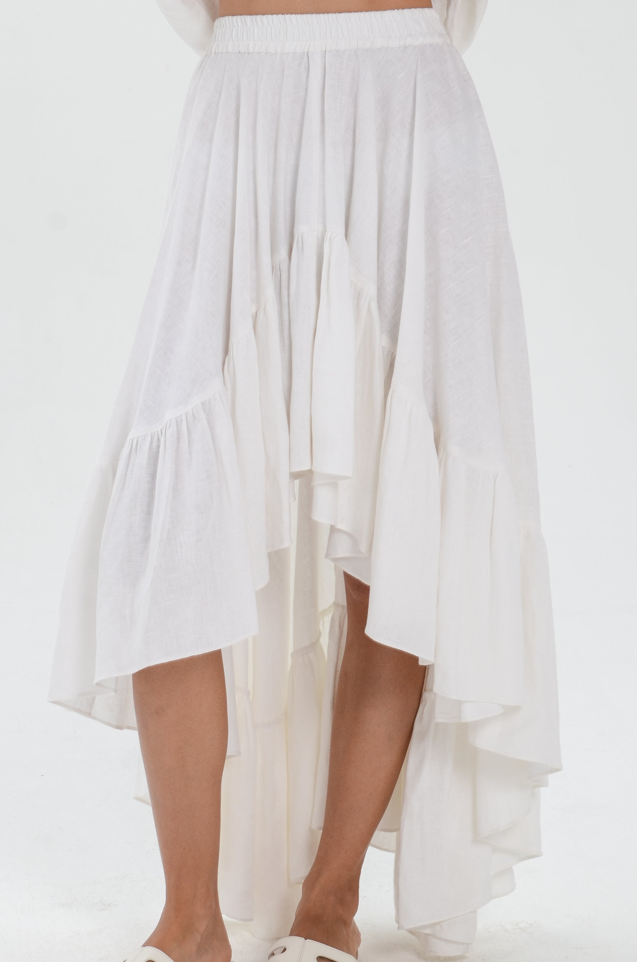 The Essence Linen Skirt - Mullet Skirt