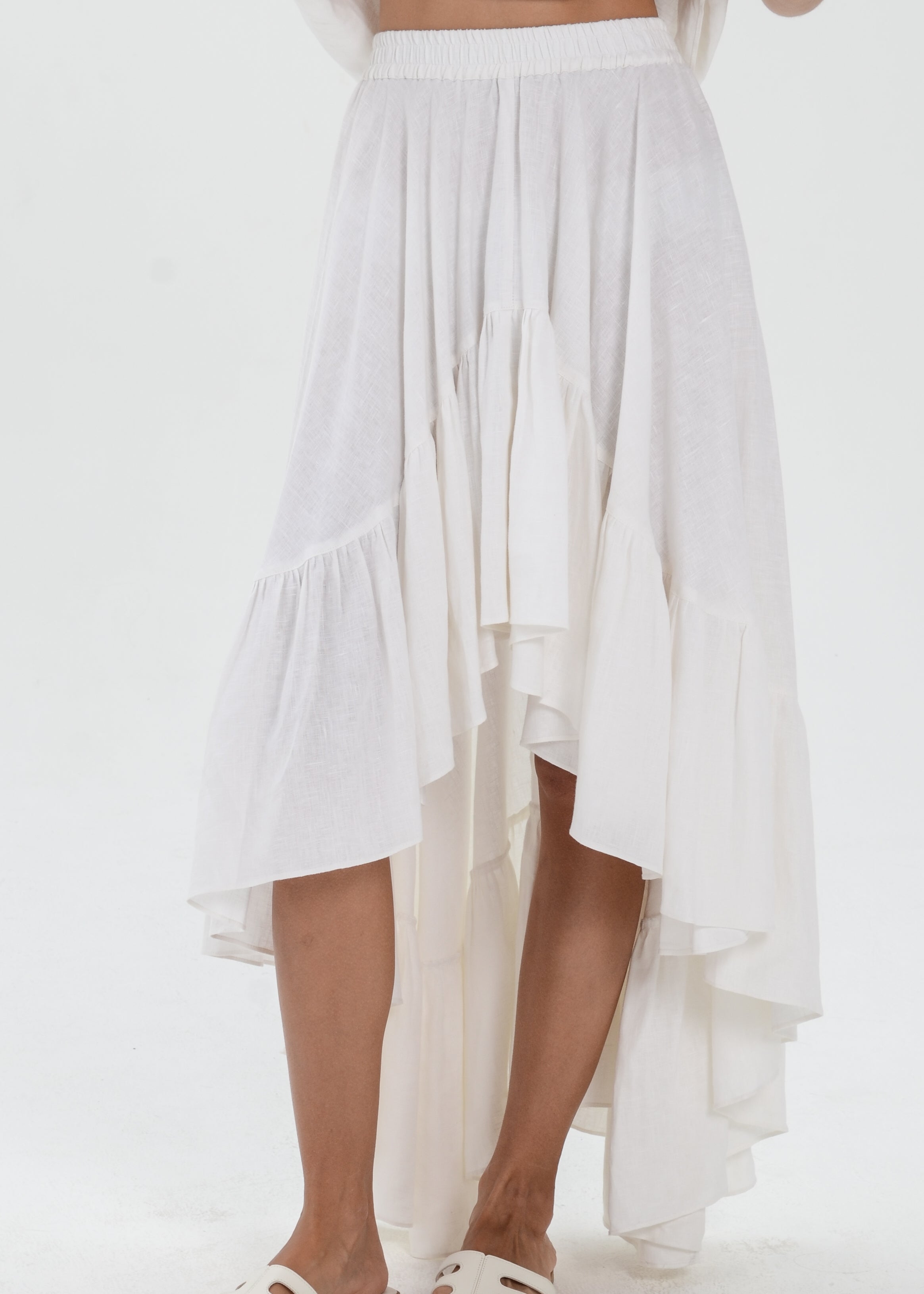 The Essence Linen Skirt - Mullet Skirt