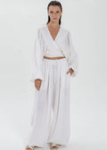 The Essence Linen Set - Bubble Pants and Long Sleeves Jacket