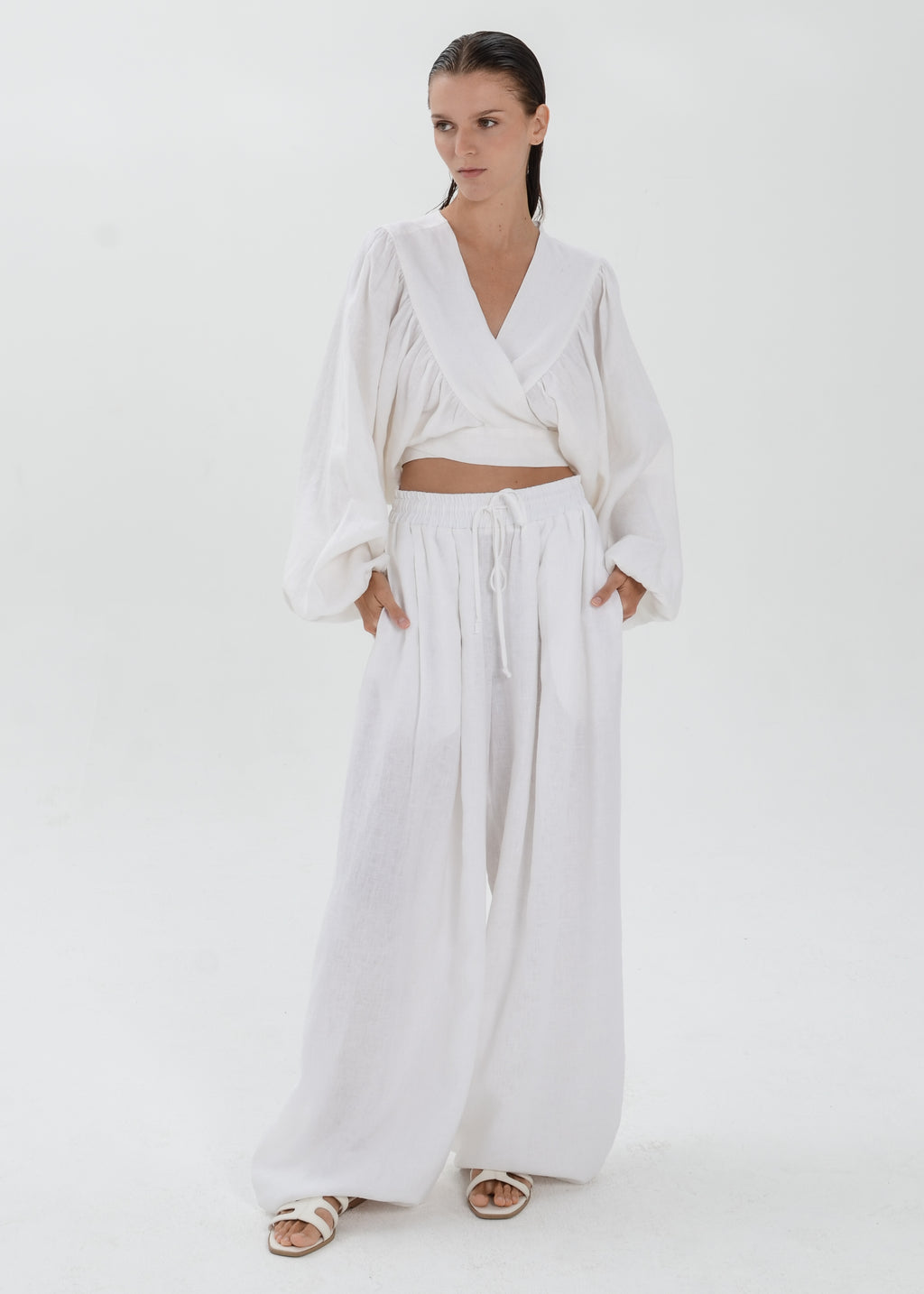 The Essence Linen Pants - Bubble Pants