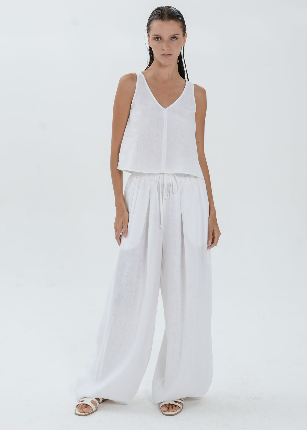 The Essence Linen Pants - Bubble Pants
