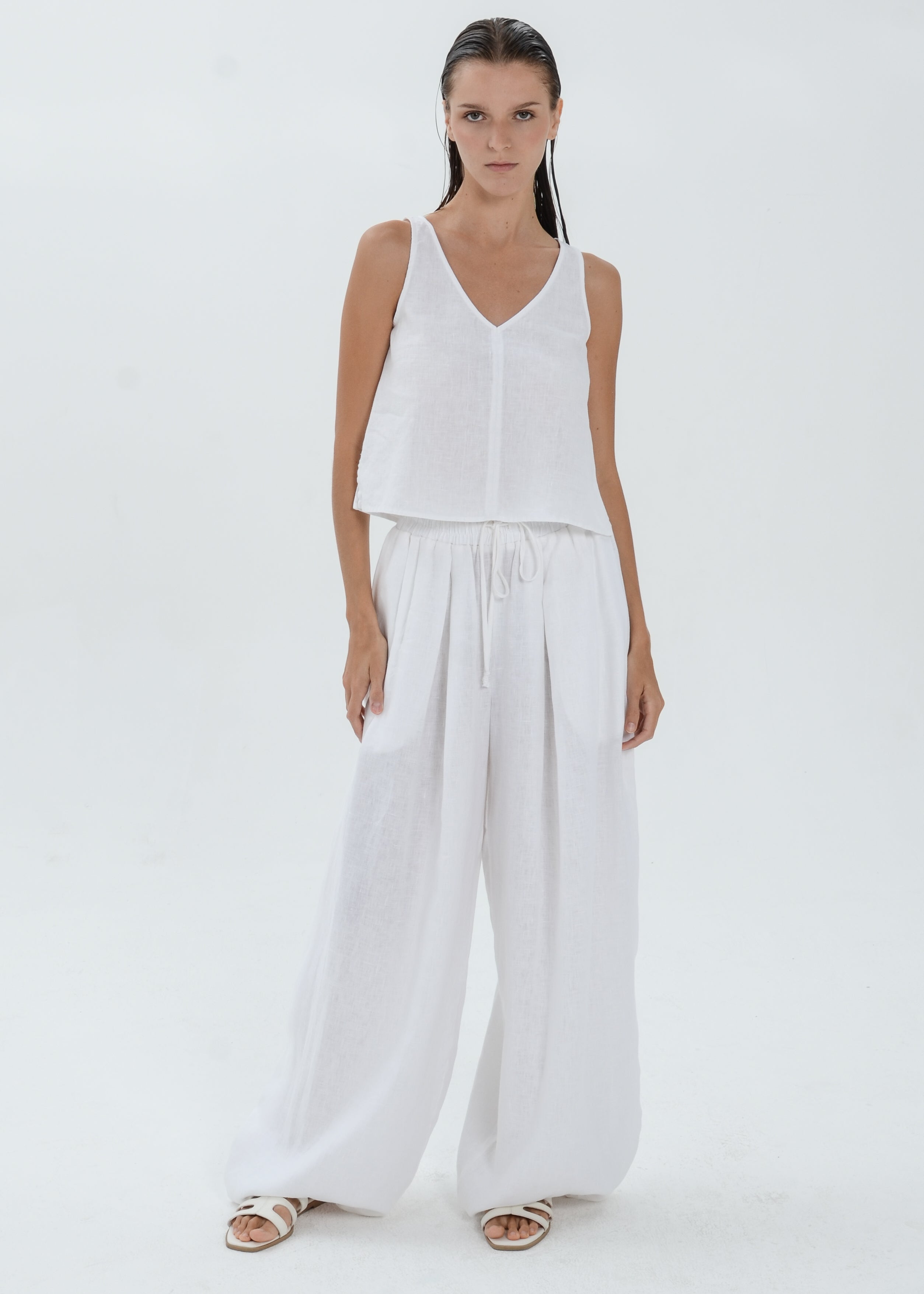 The Essence Linen Pants - Bubble Pants