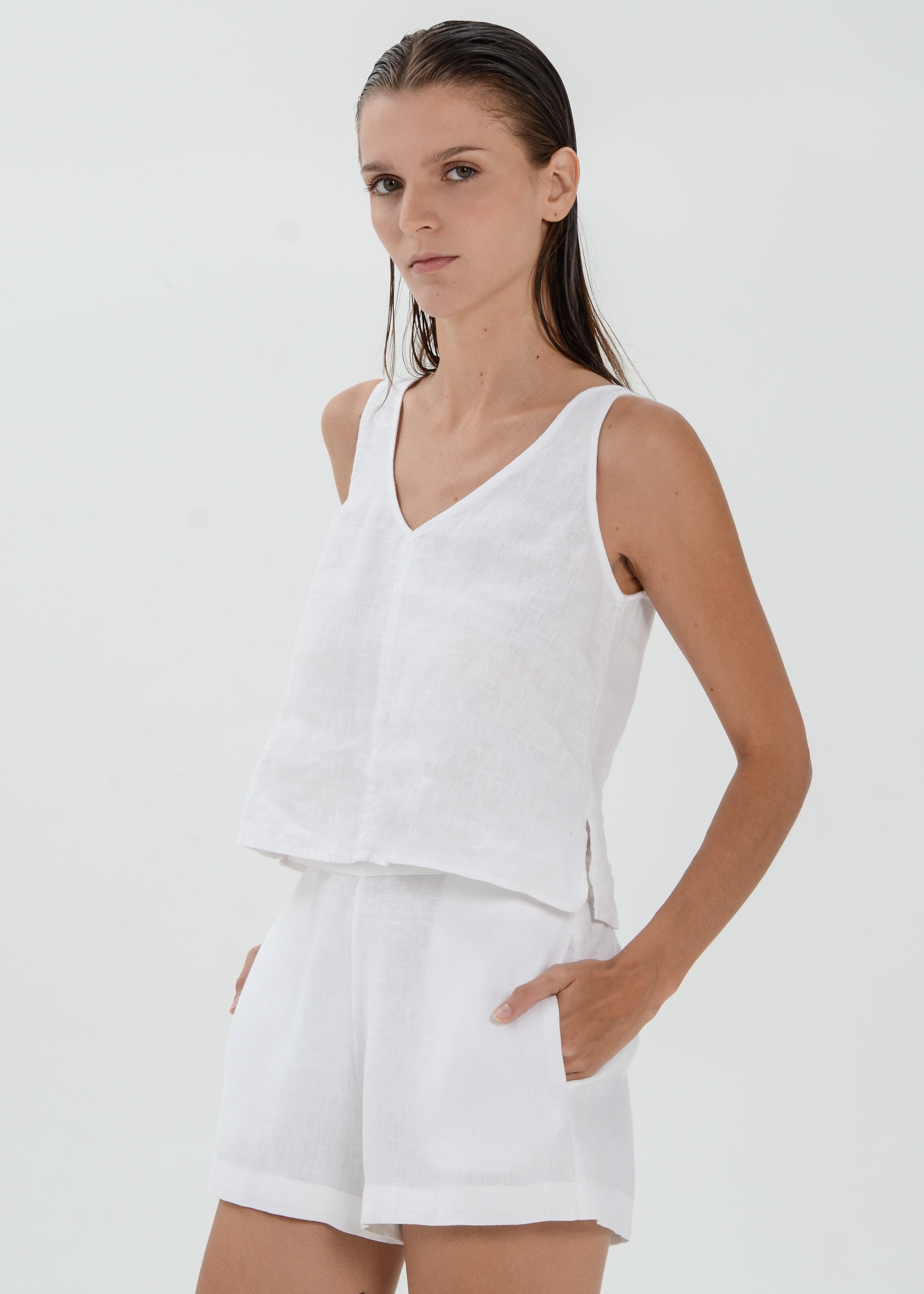 The Essence Linen Pants - mini short pants