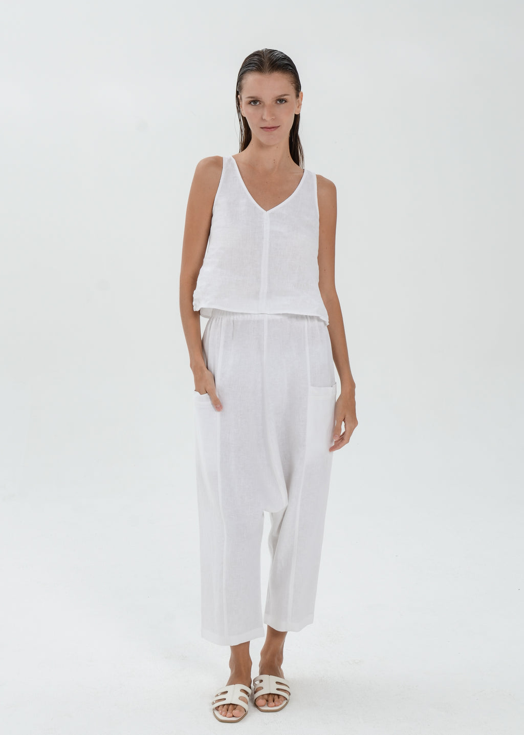 The Essence Linen Pants - Harem Pants