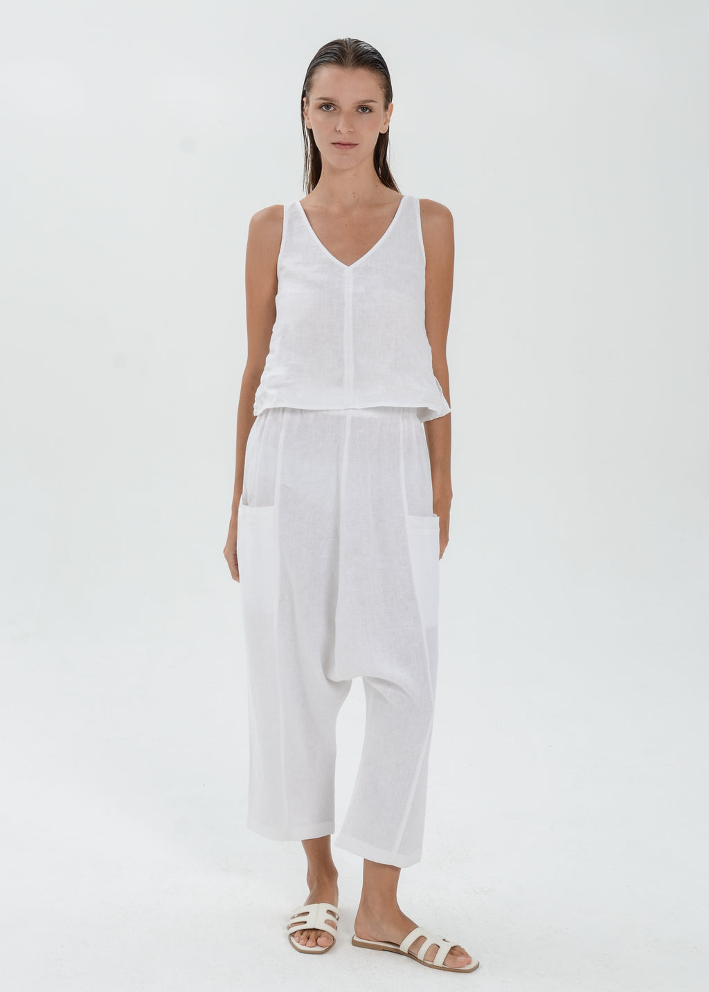 The Essence Linen Pants - Harem Pants