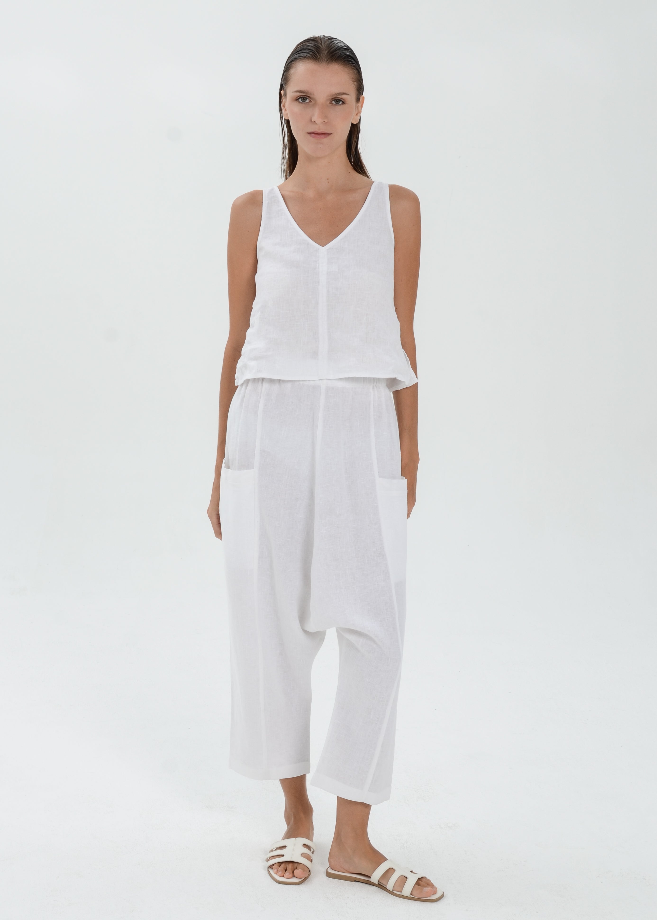 The Essence Linen Pants - Harem Pants