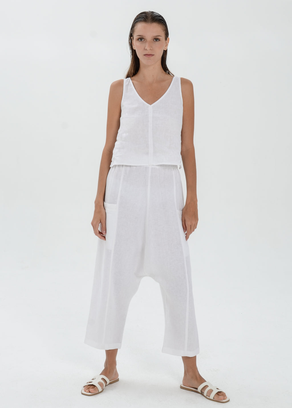The Essence Linen Pants - Harem Pants