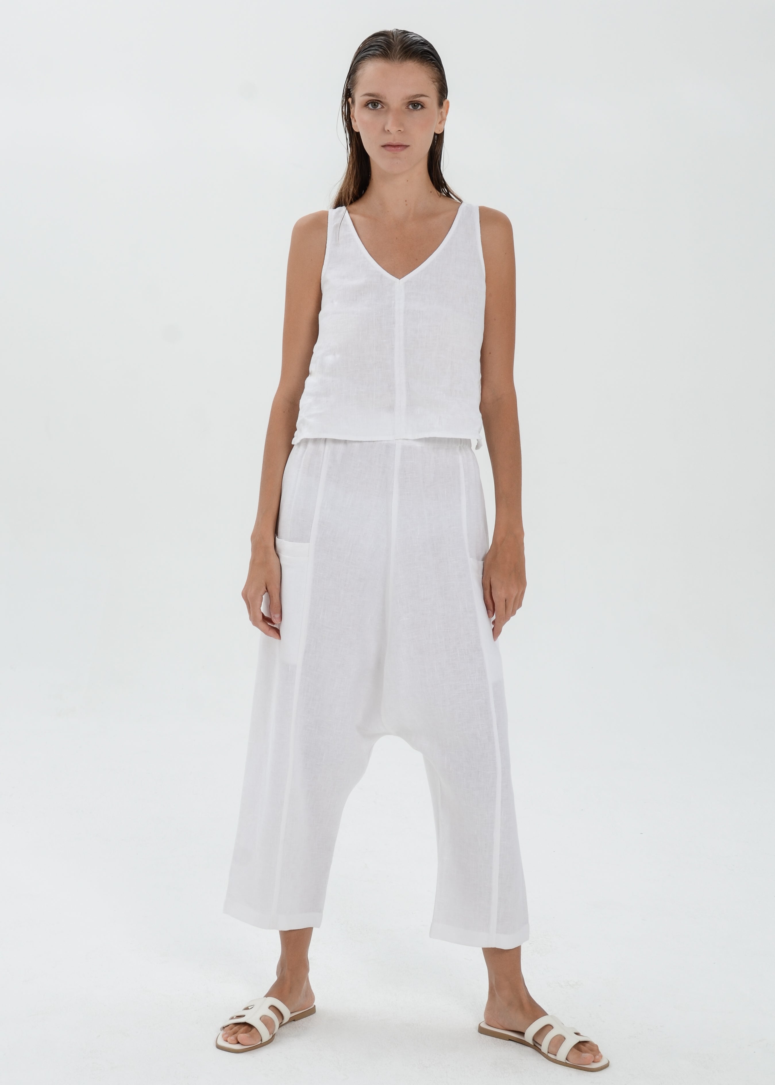 The Essence Linen Pants - Harem Pants