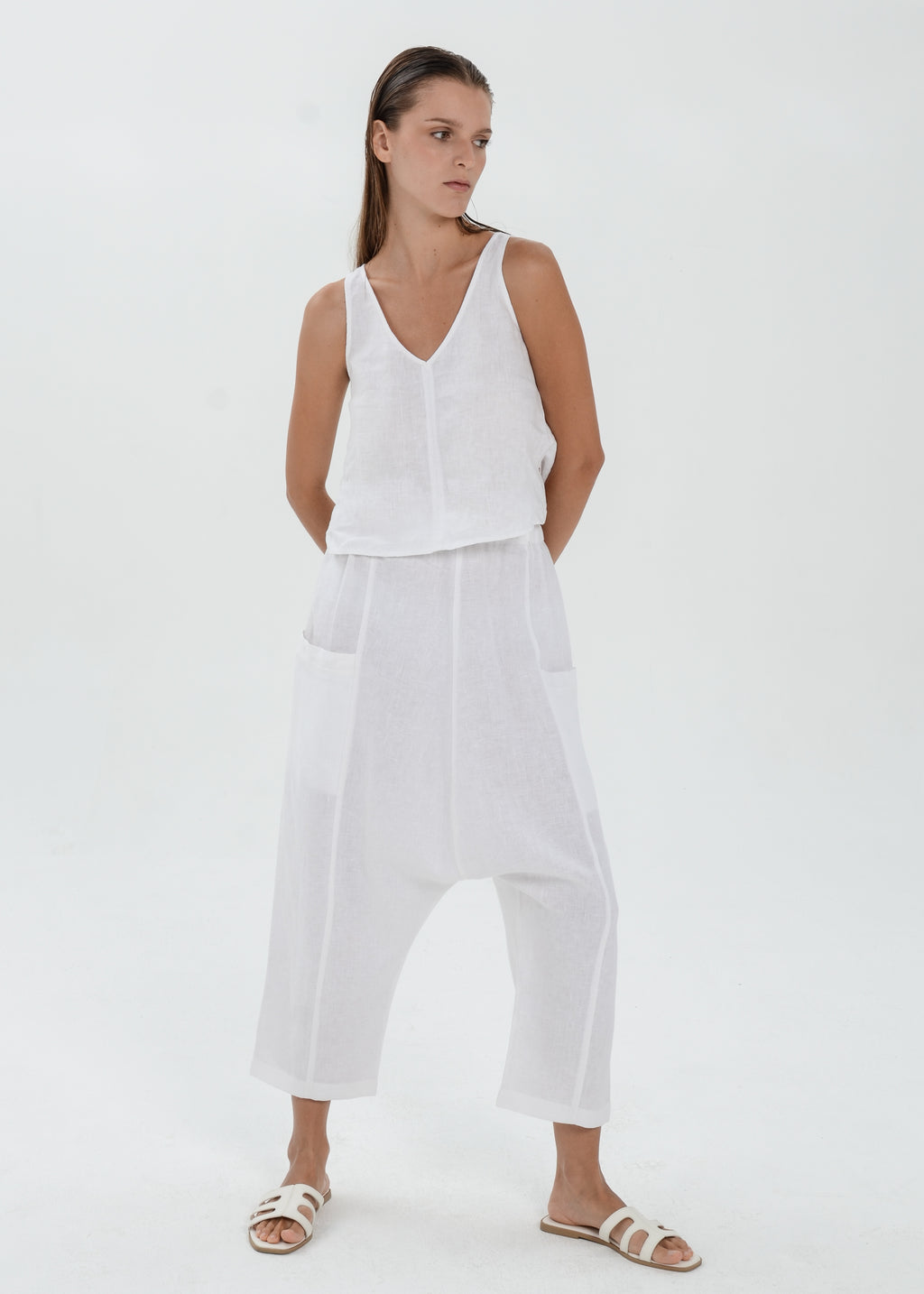 The Essence Linen Pants - Harem Pants
