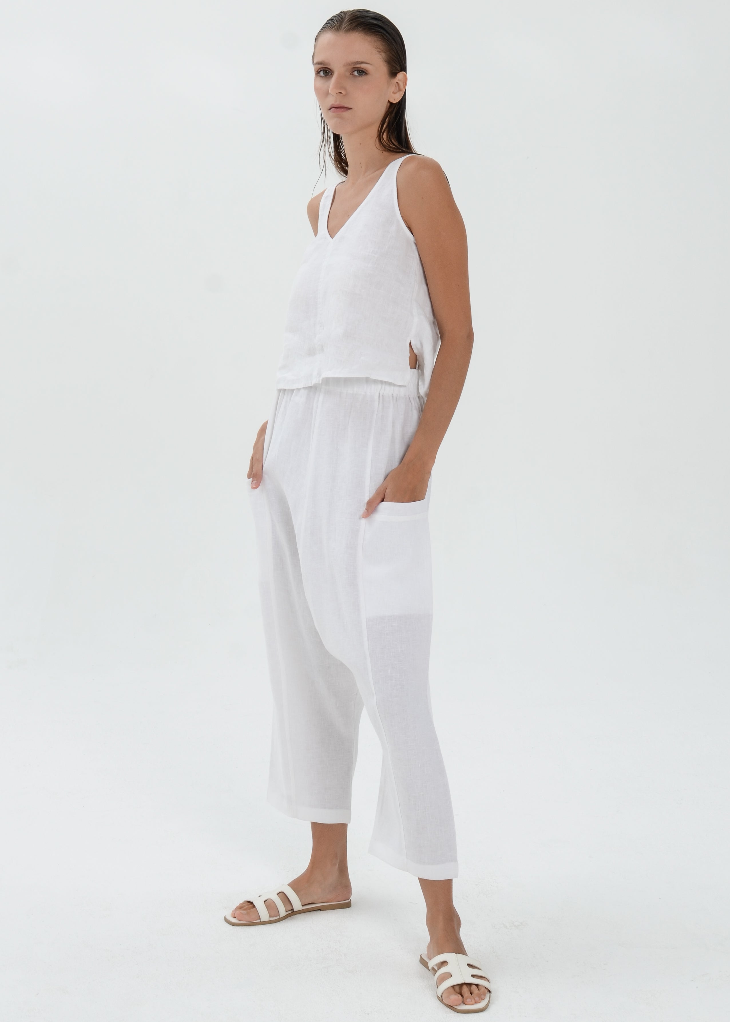 The Essence Linen Pants - Harem Pants