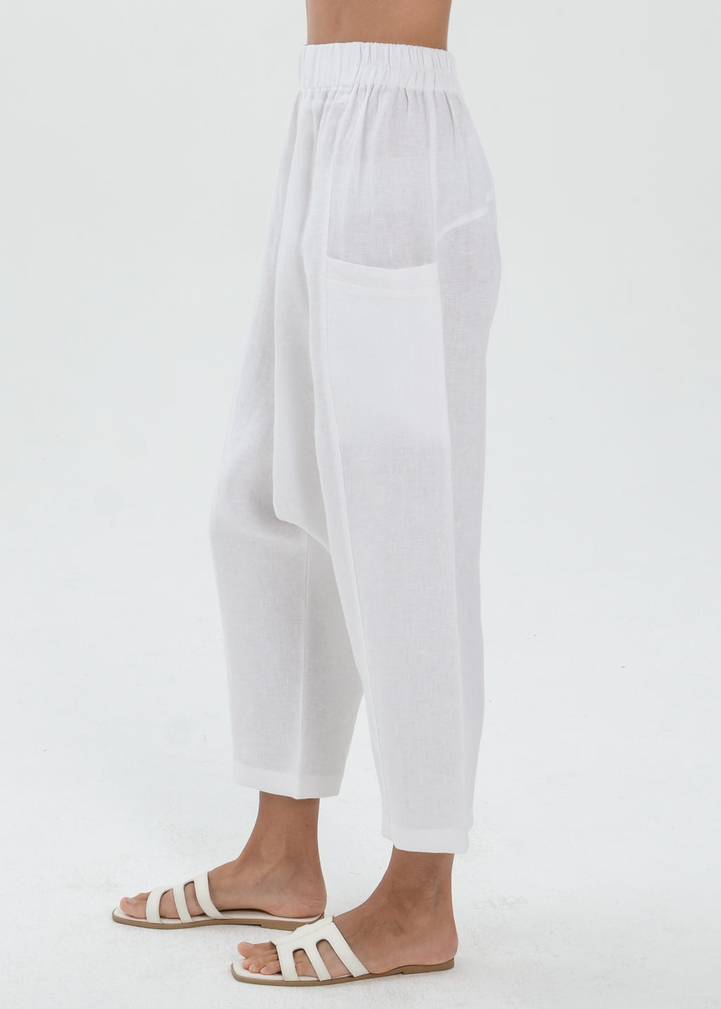 The Essence Linen Pants - Harem Pants