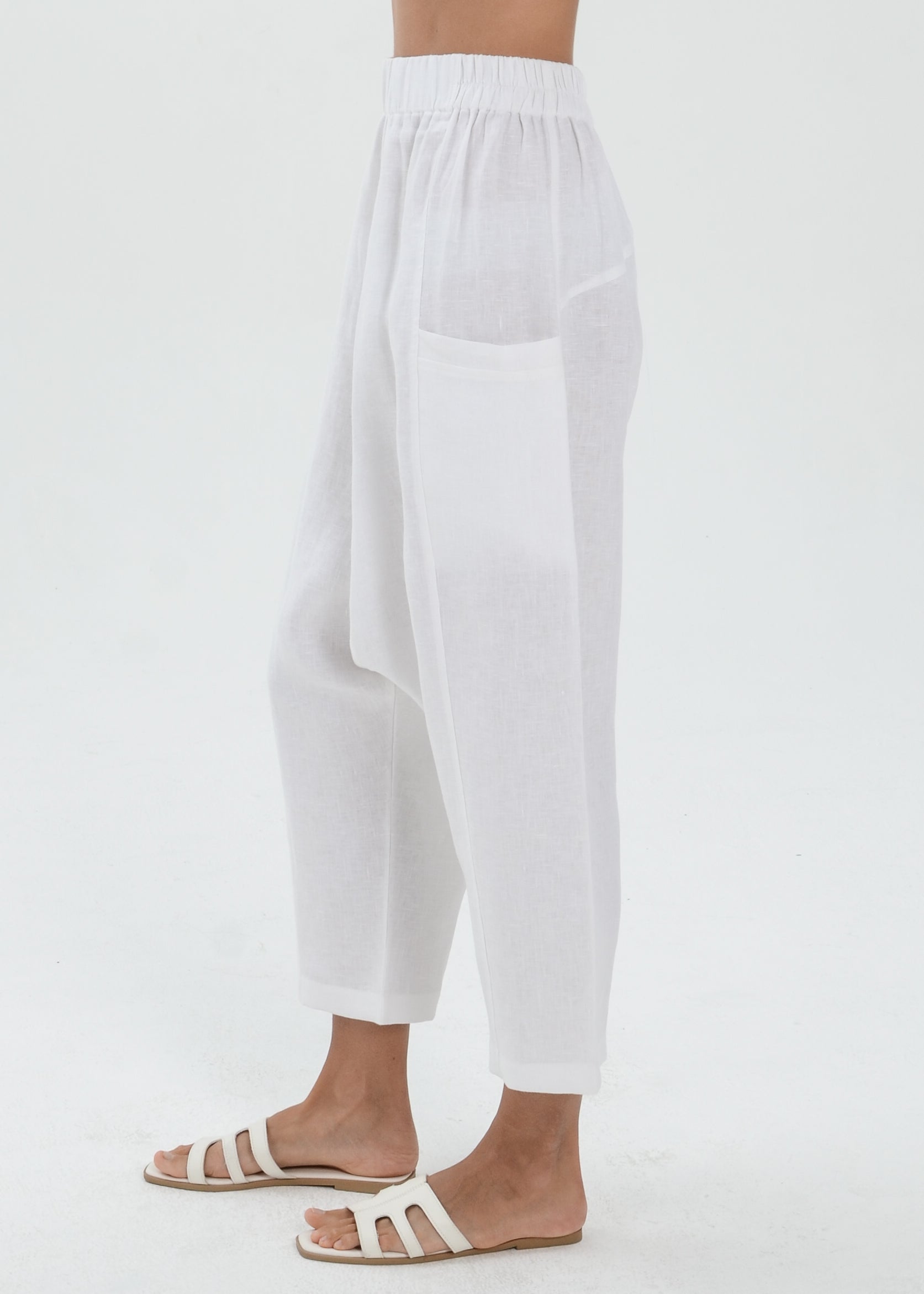 The Essence Linen Pants - Harem Pants