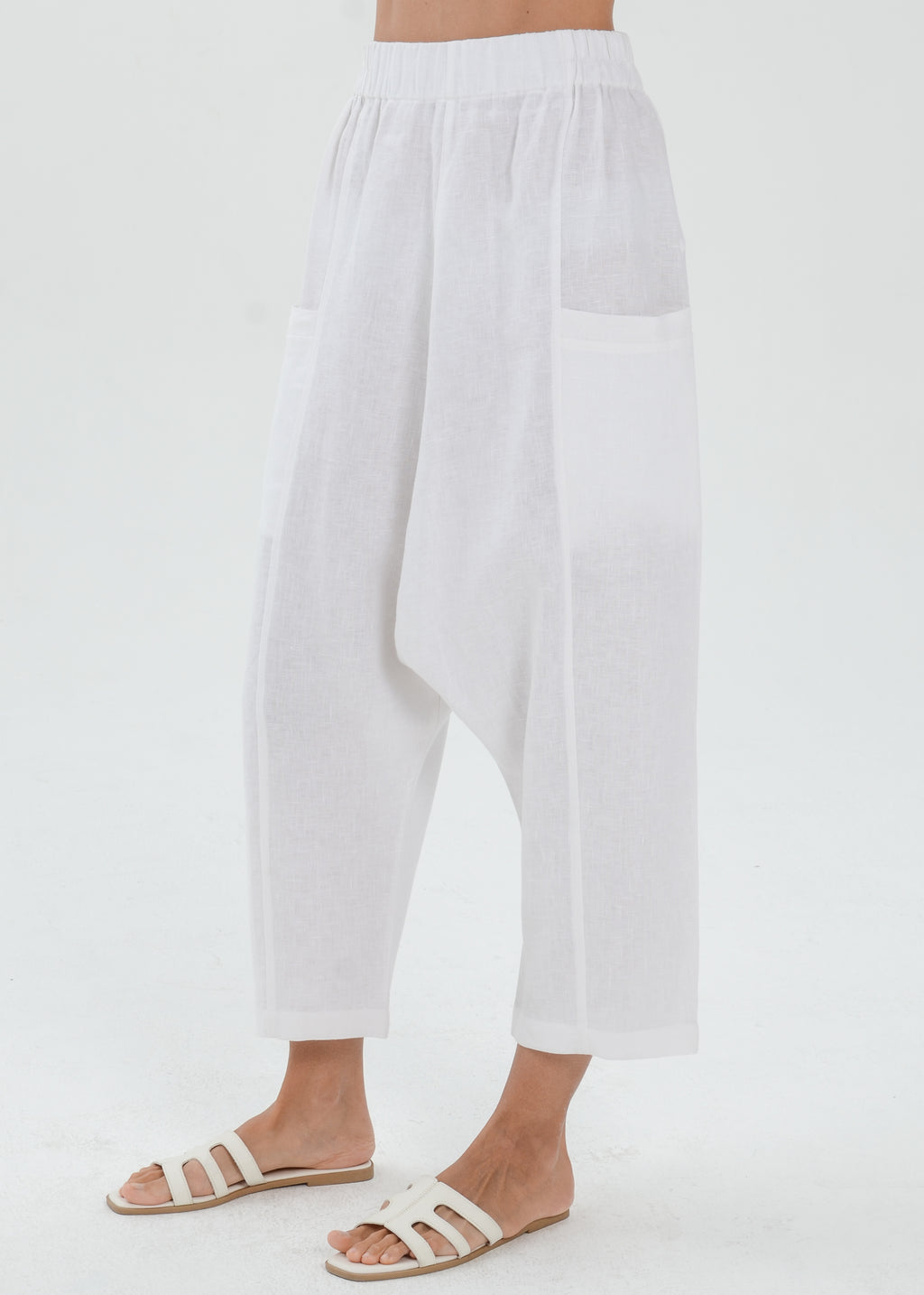 The Essence Linen Pants - Harem Pants