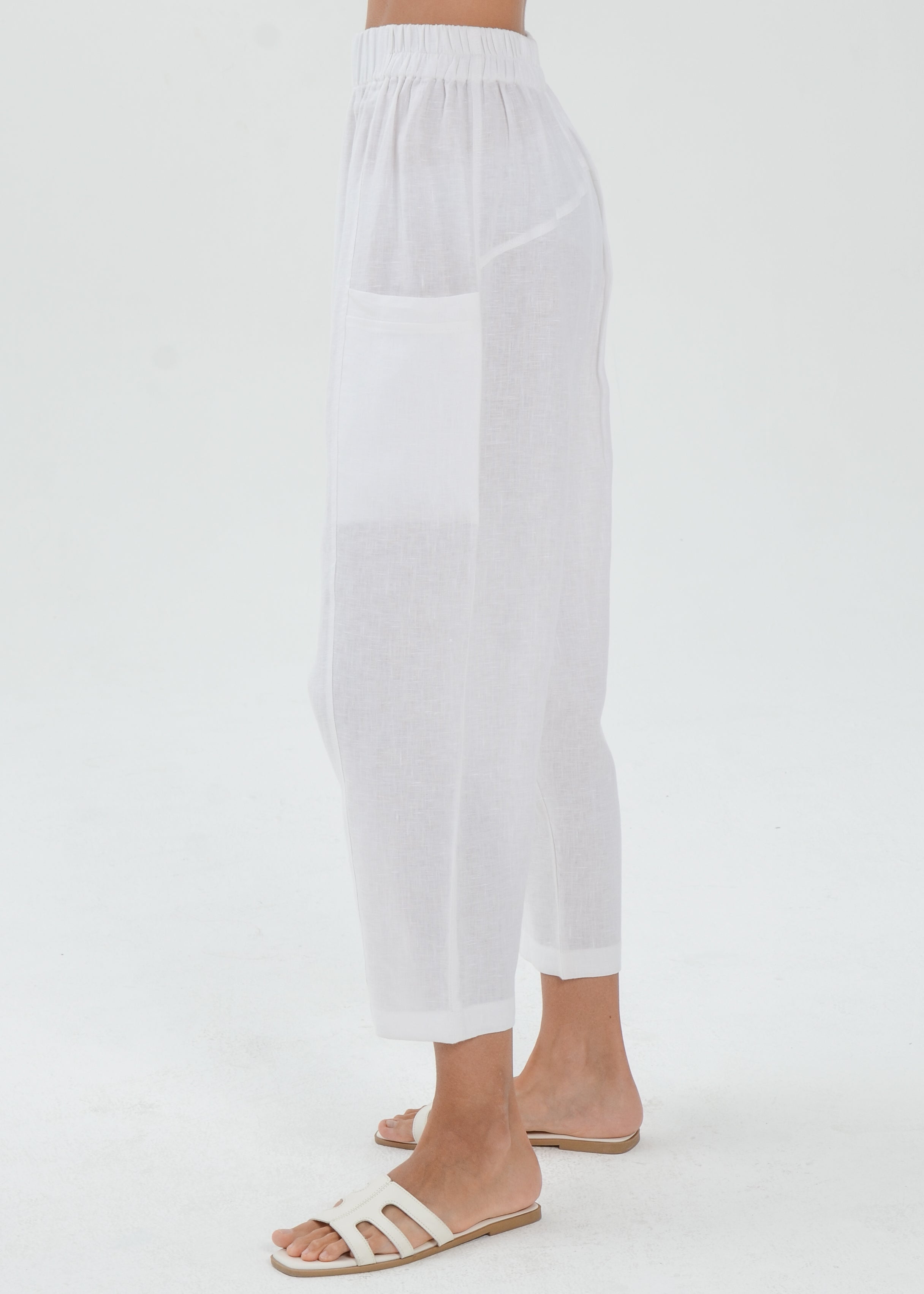 The Essence Linen Pants - Harem Pants