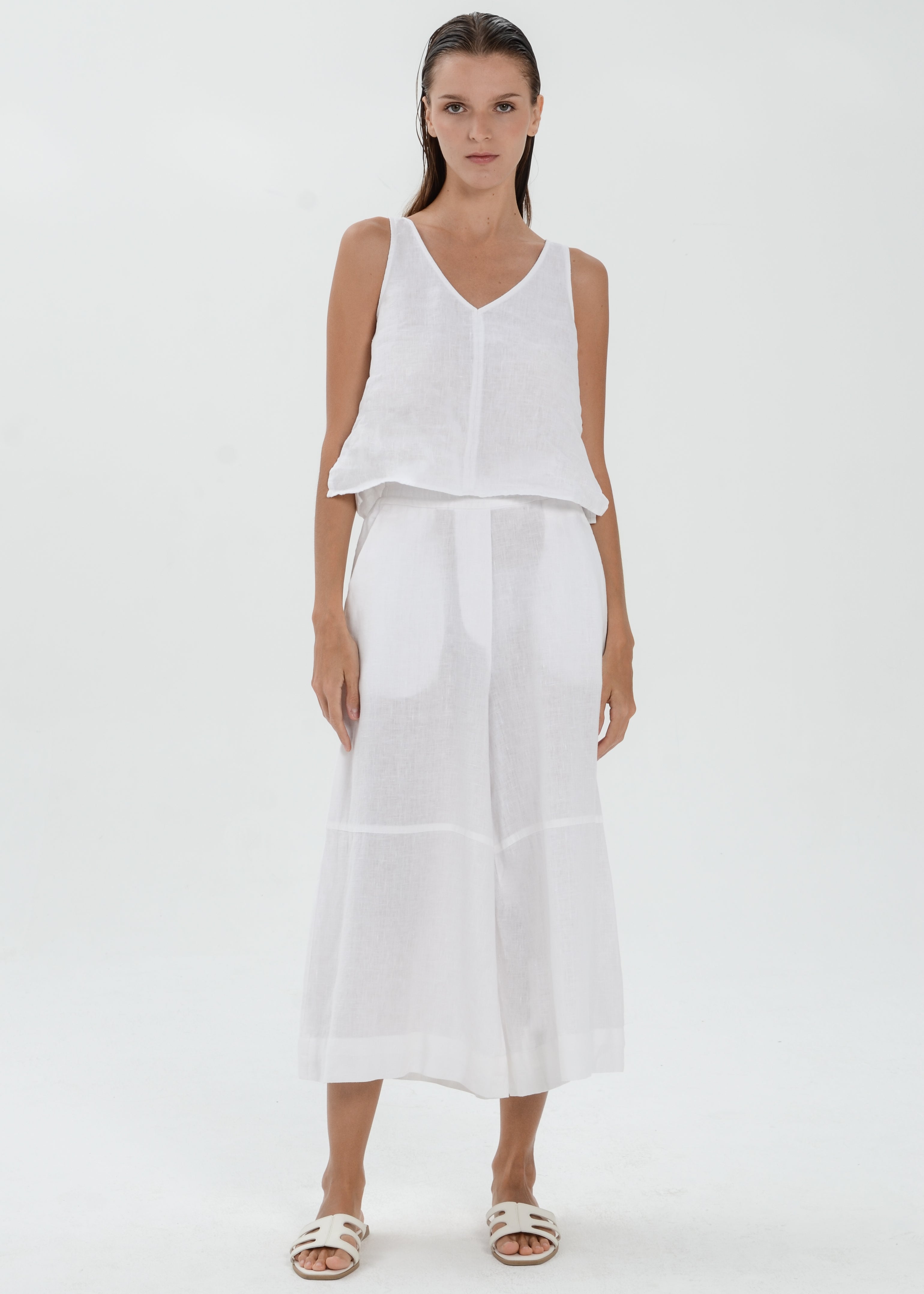 The Essence Linen Pants - Wide Leg Pants
