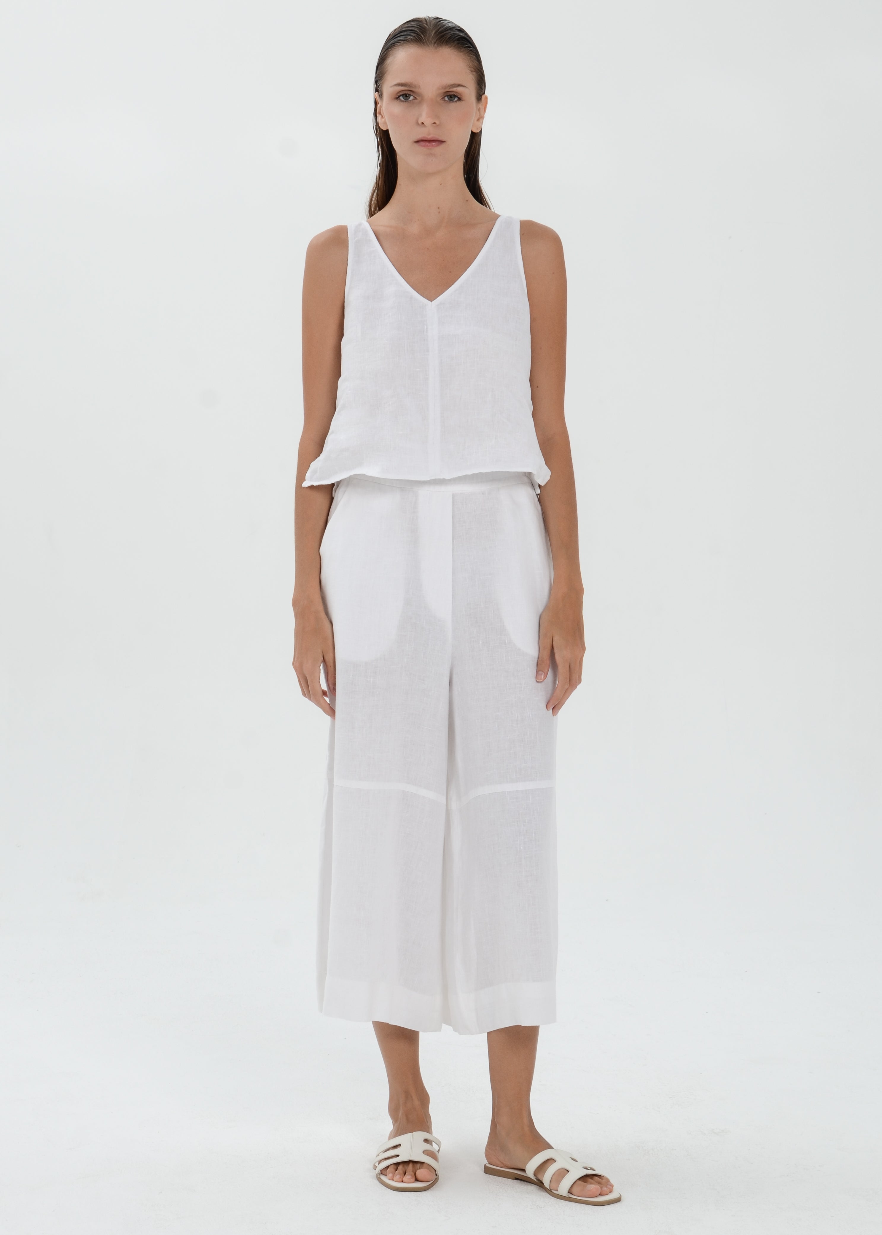 The Essence Linen Pants - Wide Leg Pants