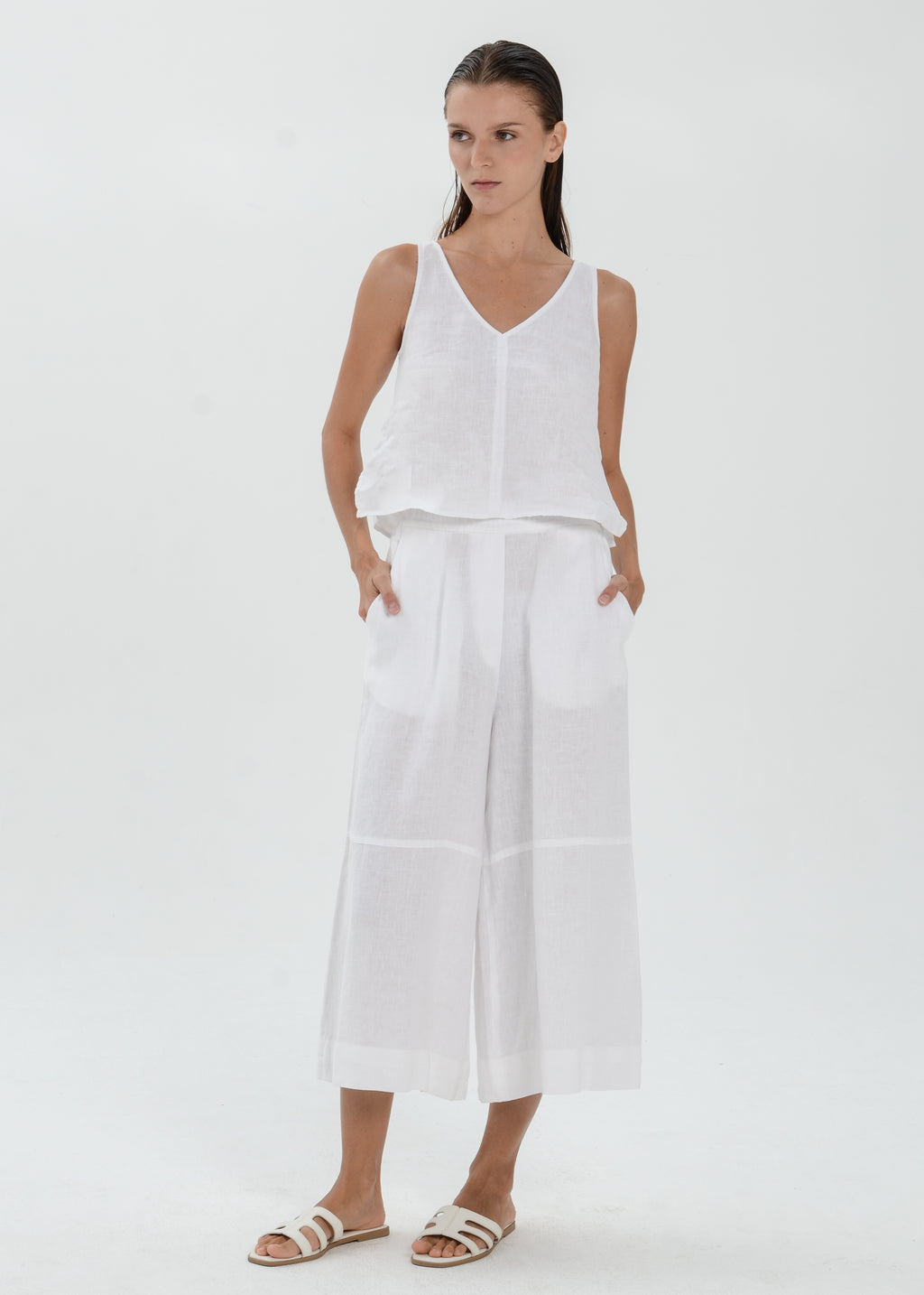 The Essence Linen Pants - Wide Leg Pants