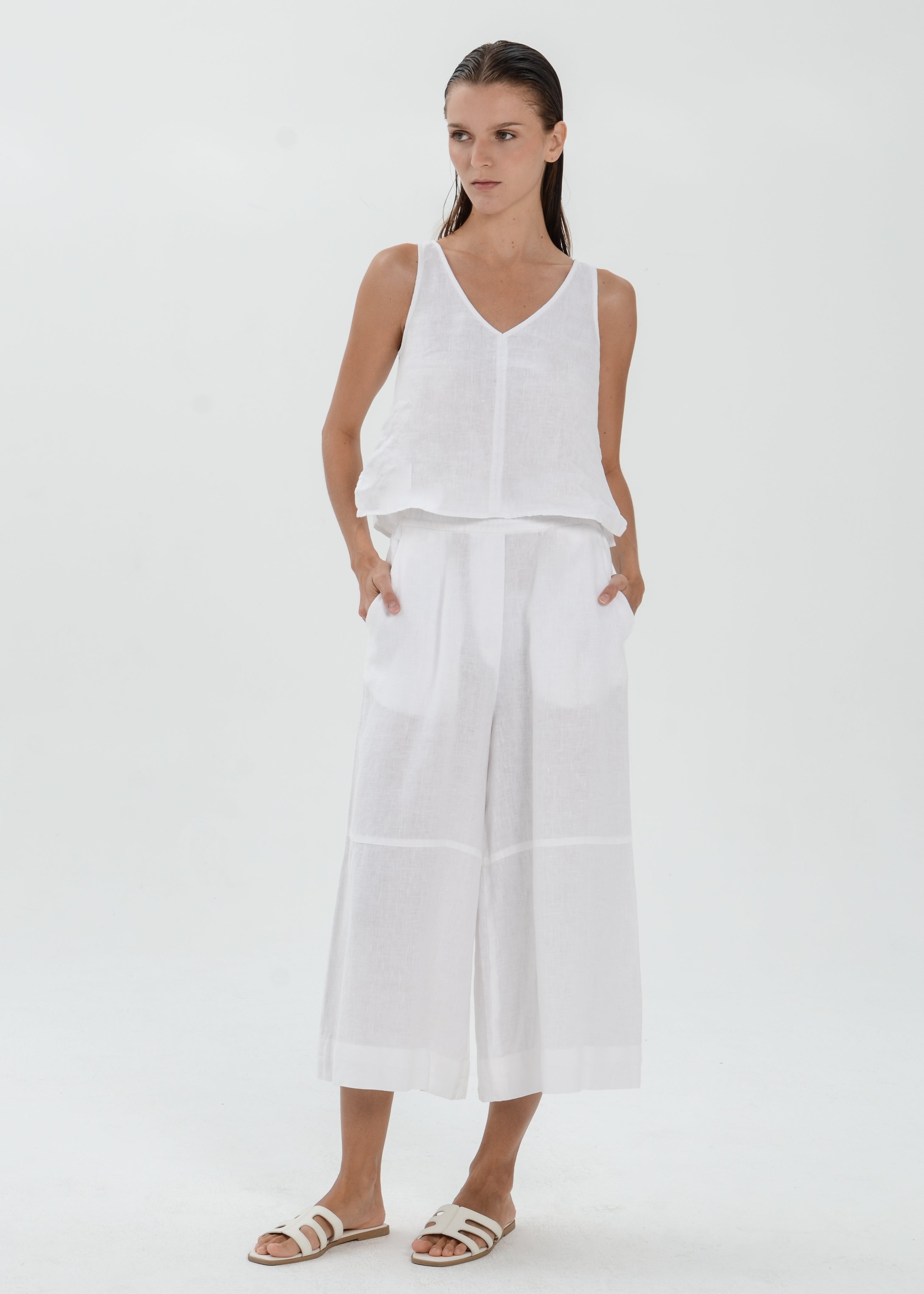 The Essence Linen Pants - Wide Leg Pants