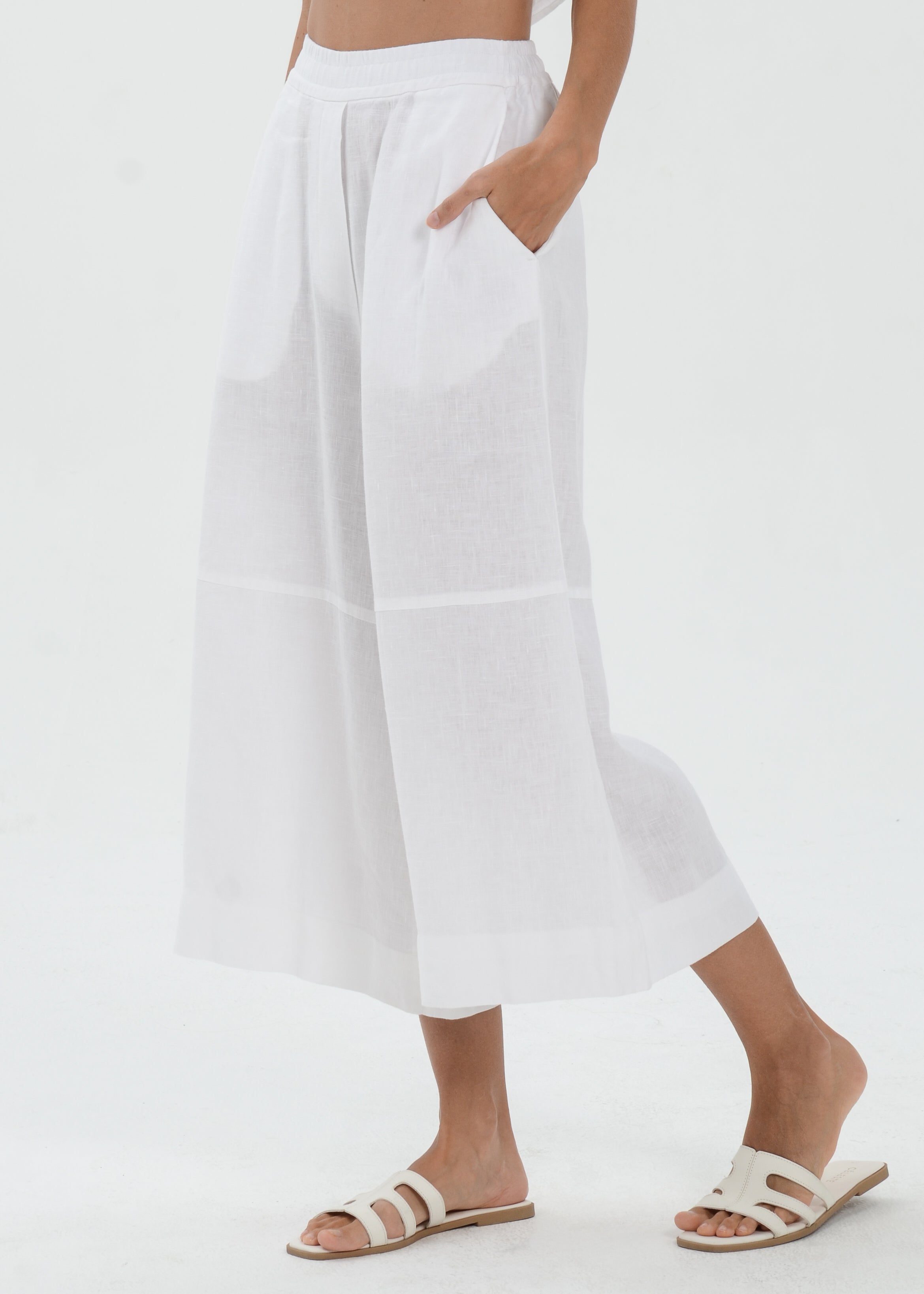 The Essence Linen Pants - Wide Leg Pants
