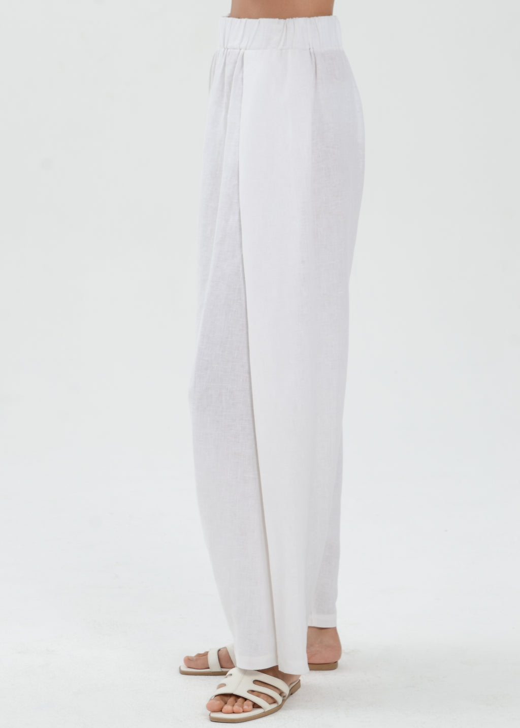 The Essence Linen Pants - Low Harem Pants