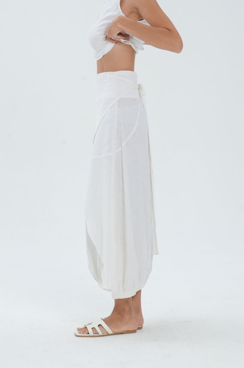 The Essence Linen Skirt - Long Wrap Around Skirt