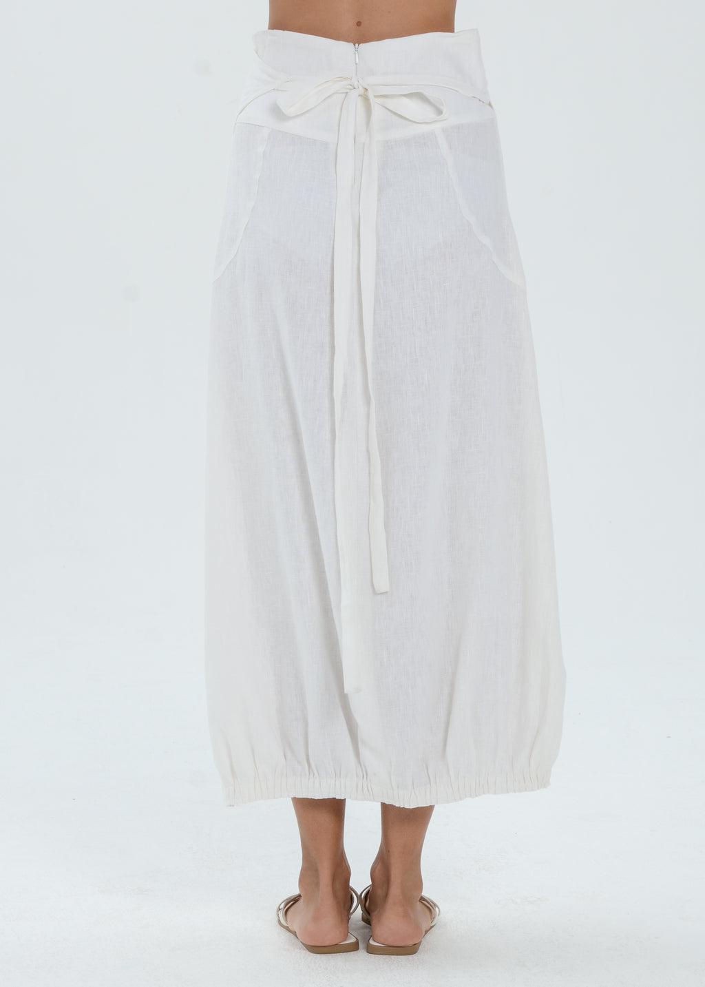 The Essence Linen Skirt - Long Wrap Around Skirt