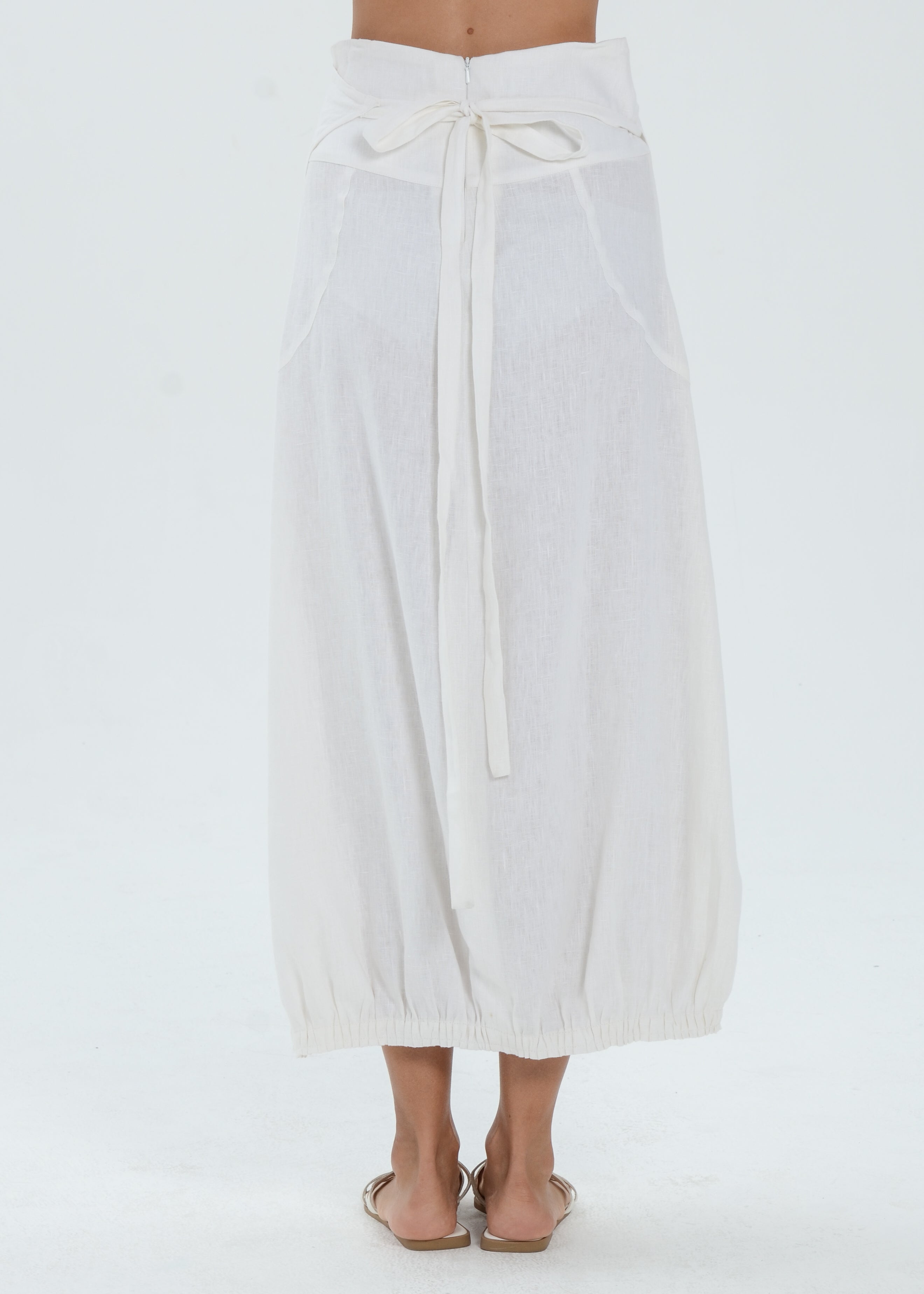 The Essence Linen Skirt - Long Wrap Around Skirt