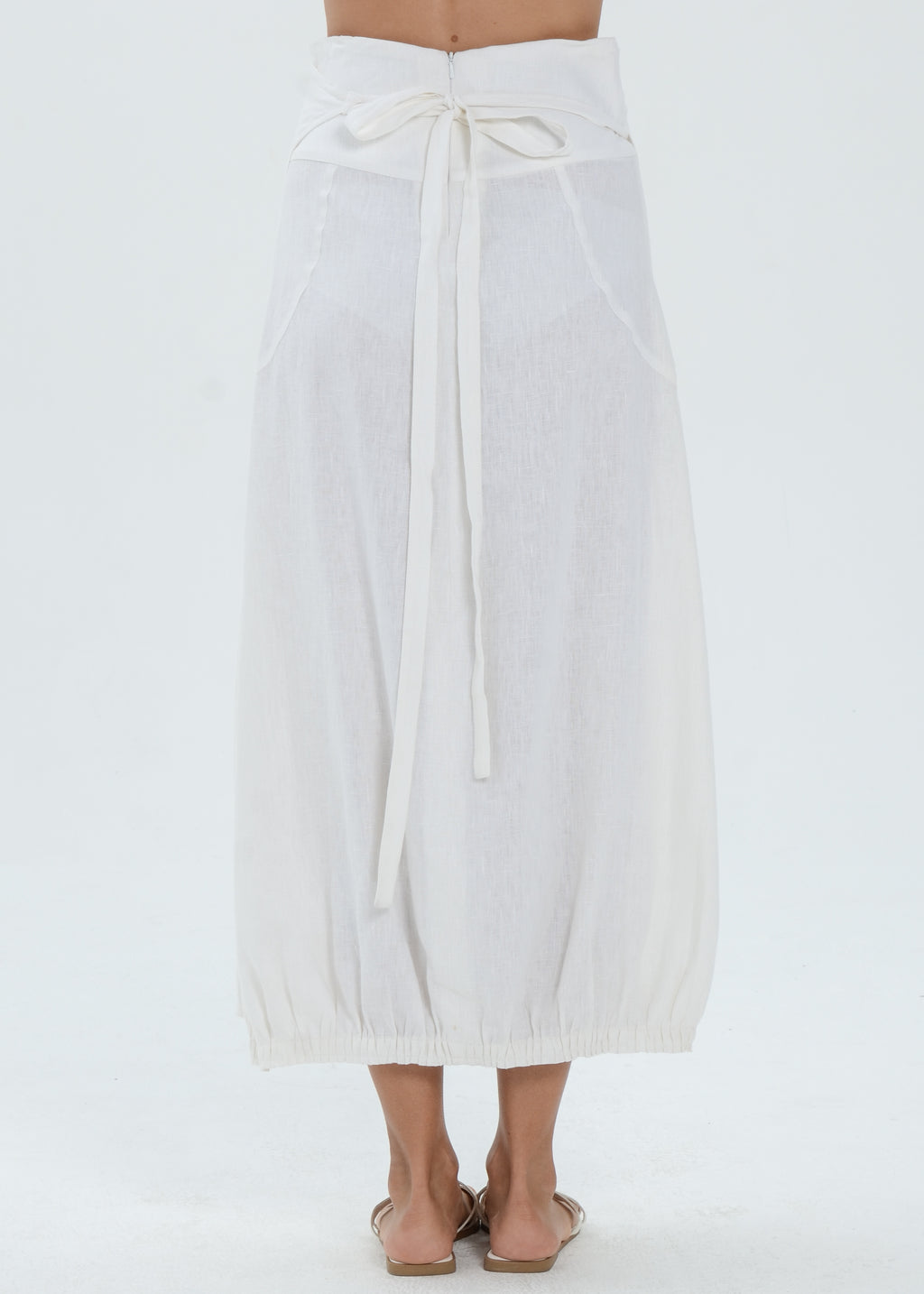 The Essence Linen Skirt - Long Wrap Around Skirt