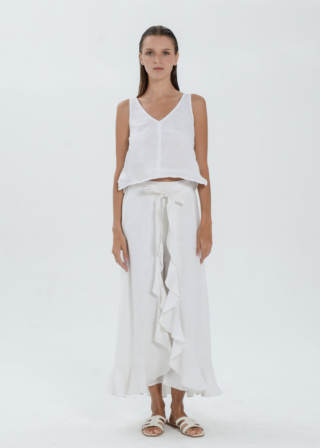 The Essence Linen Skirt - Wrap Around Skirt Pants