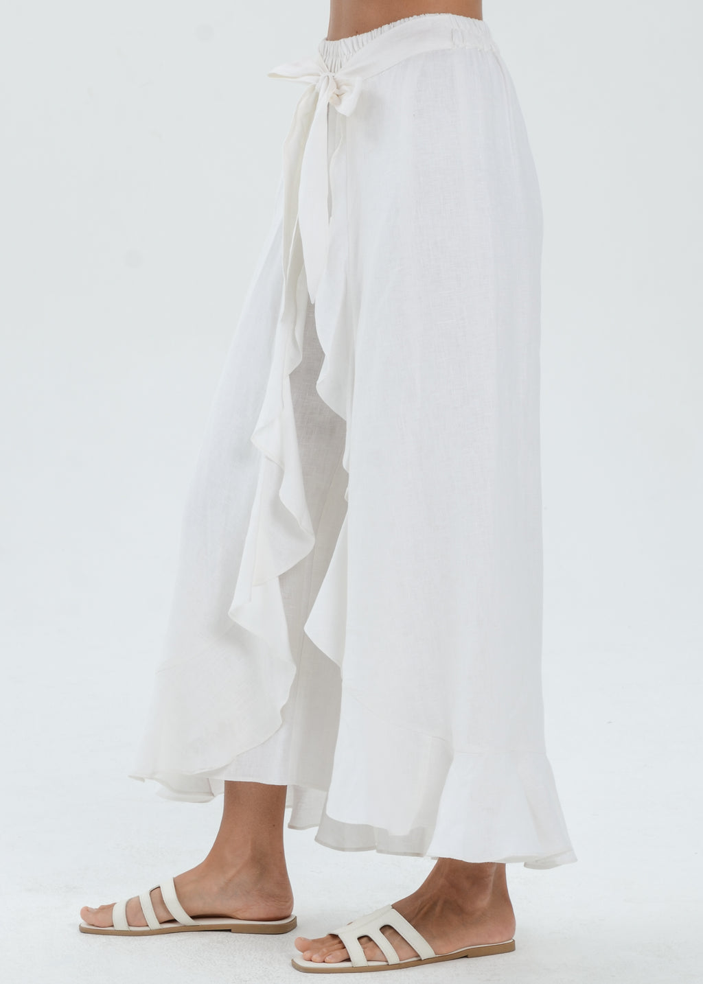 The Essence Linen Skirt - Wrap Around Skirt Pants