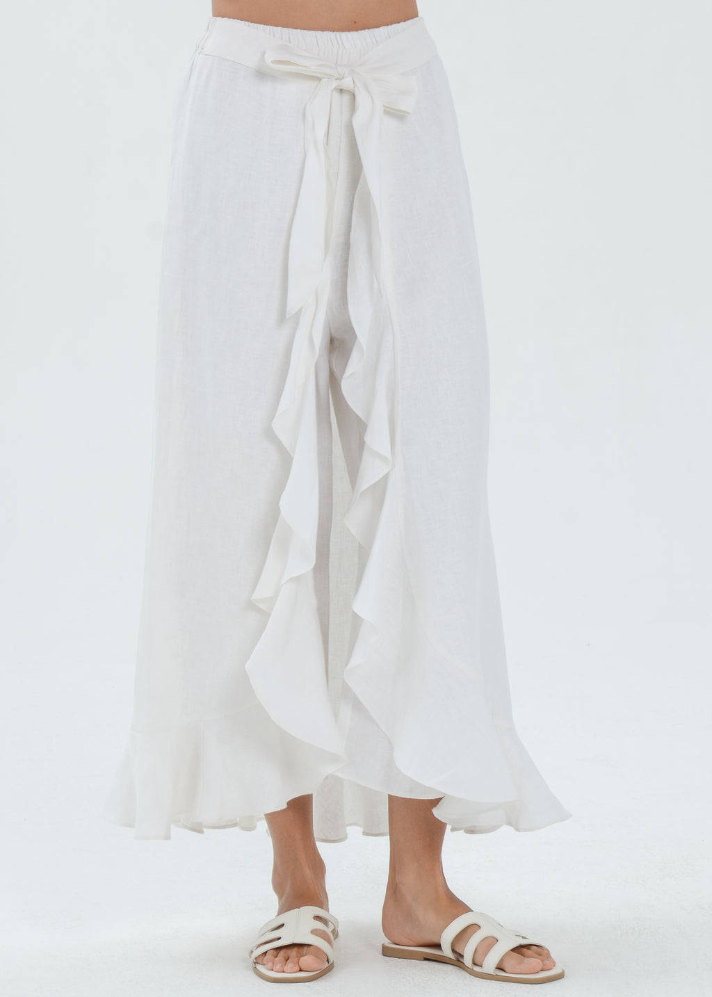 The Essence Linen Skirt - Wrap Around Skirt Pants