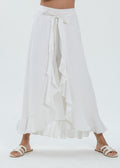The Essence Linen Skirt - Wrap Around Skirt Pants