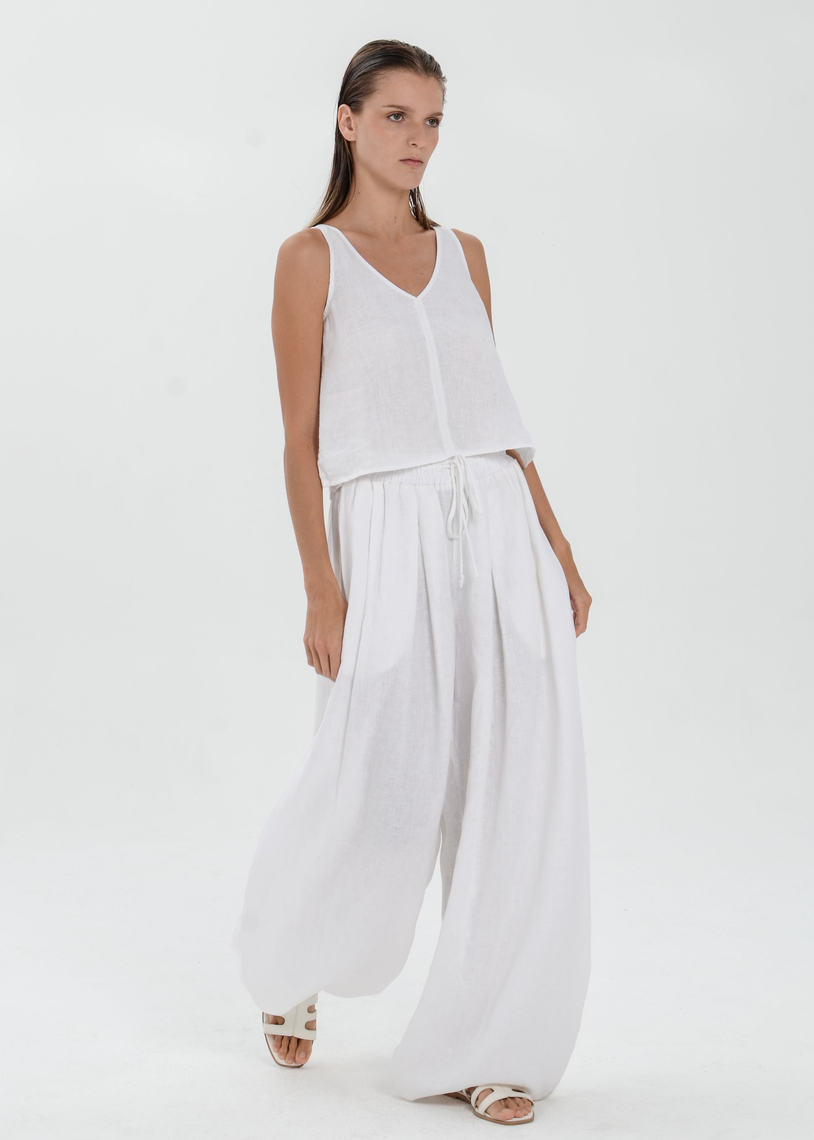 The Essence Linen Pants - Bubble Pants