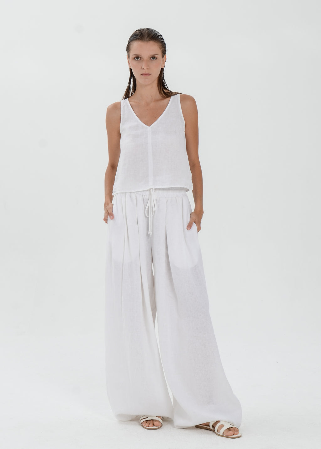 The Essence Linen Pants - Bubble Pants