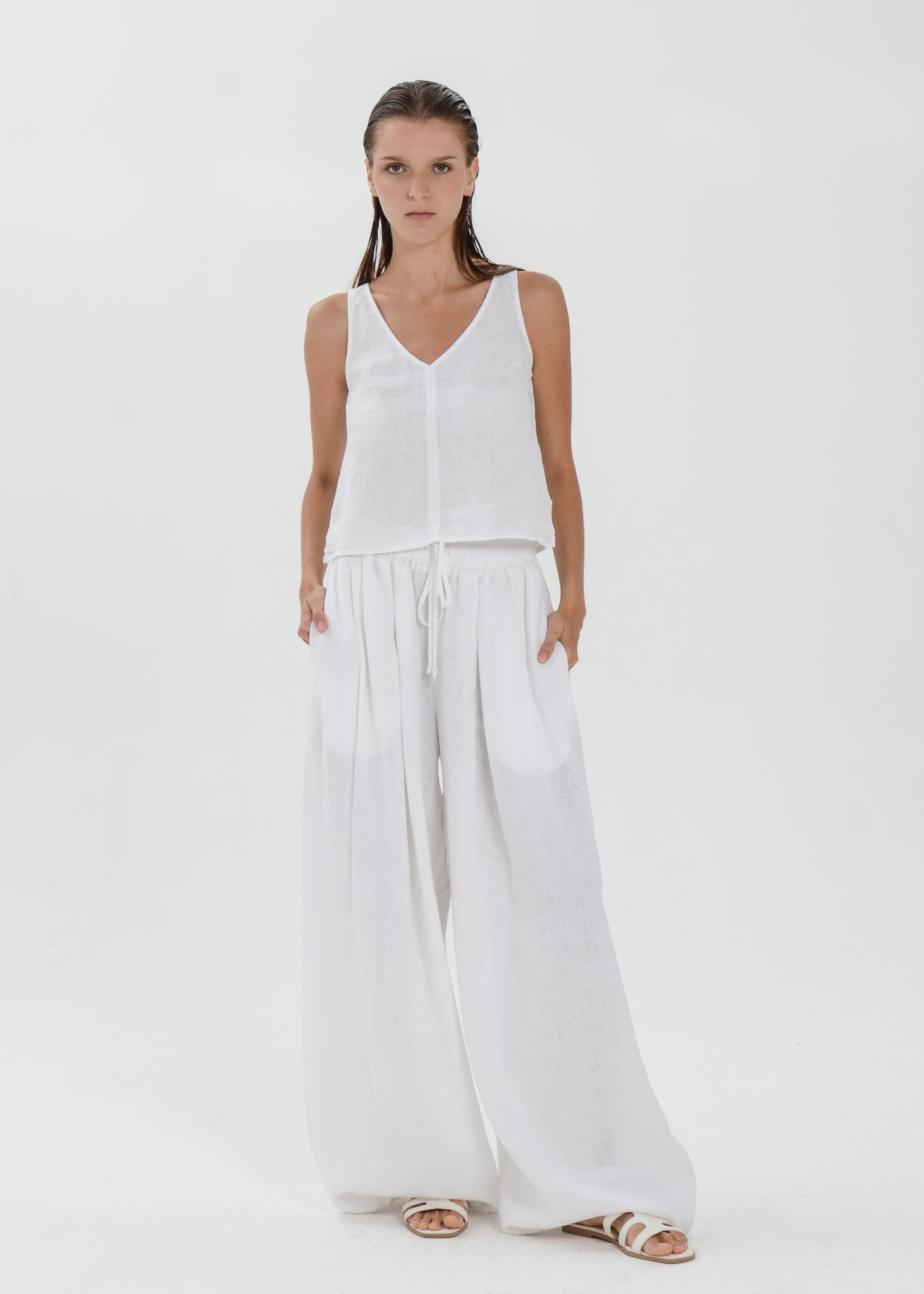 The Essence Linen Pants - Bubble Pants