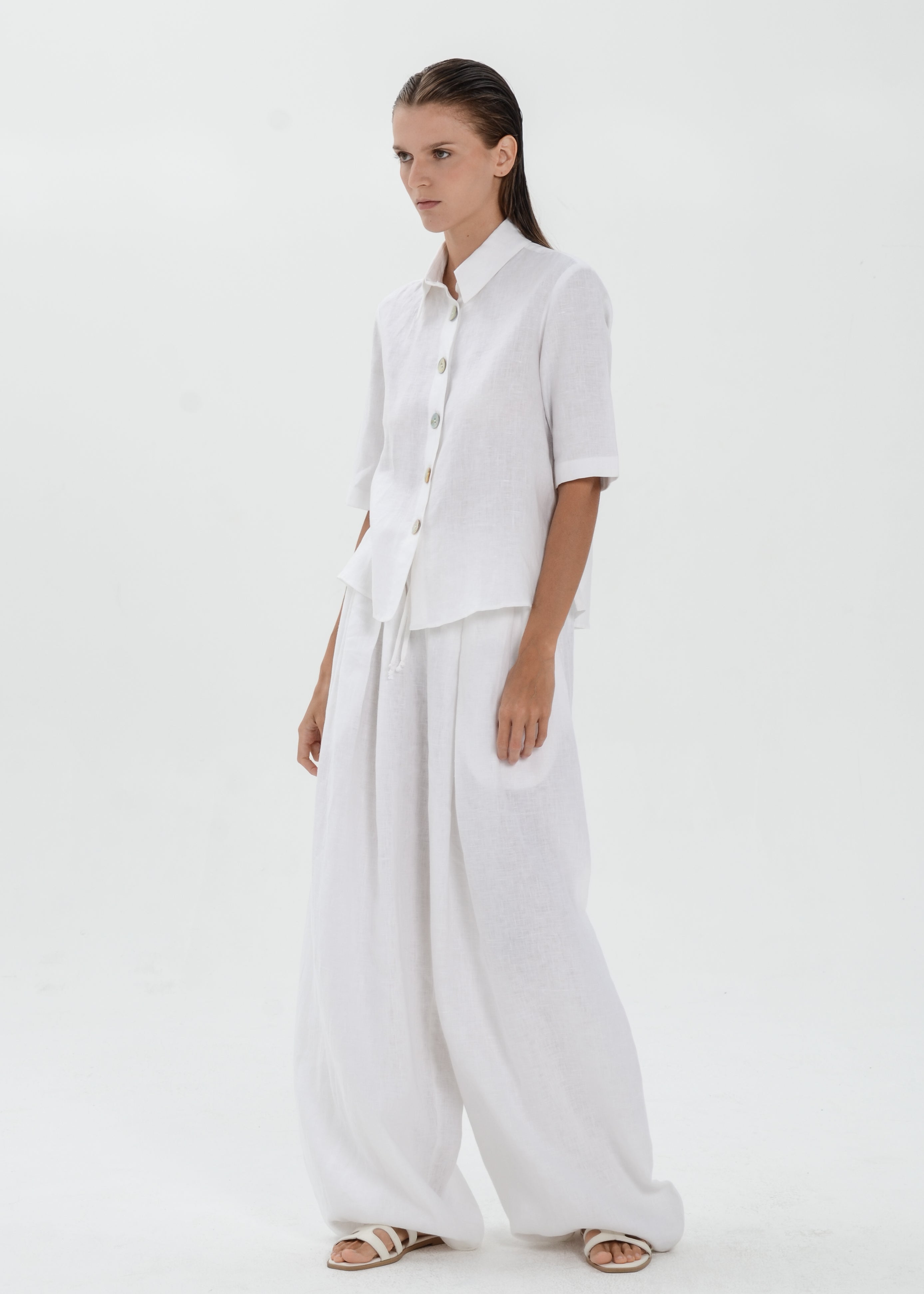 The Essence Linen Pants - Bubble Pants