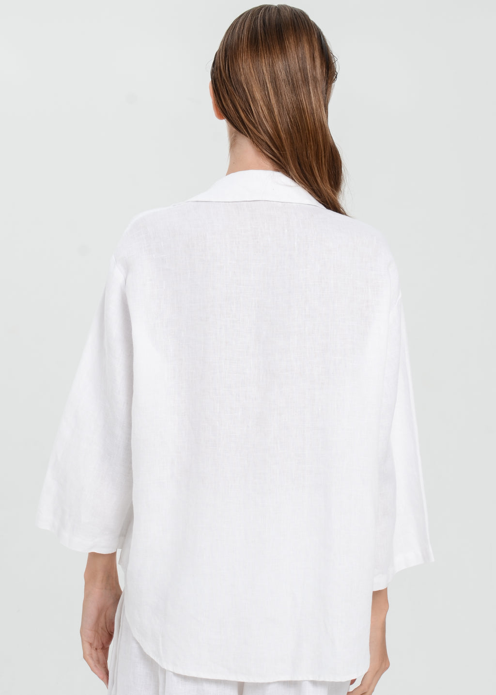 The Essence Linen Jacket - Tie Front Collared Jacket