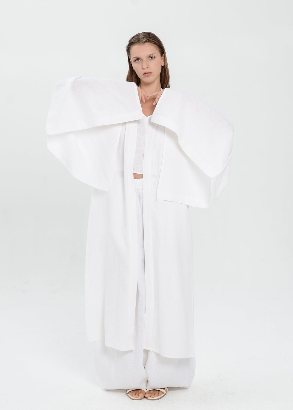 The Essence Linen Top - Batwing Abaya