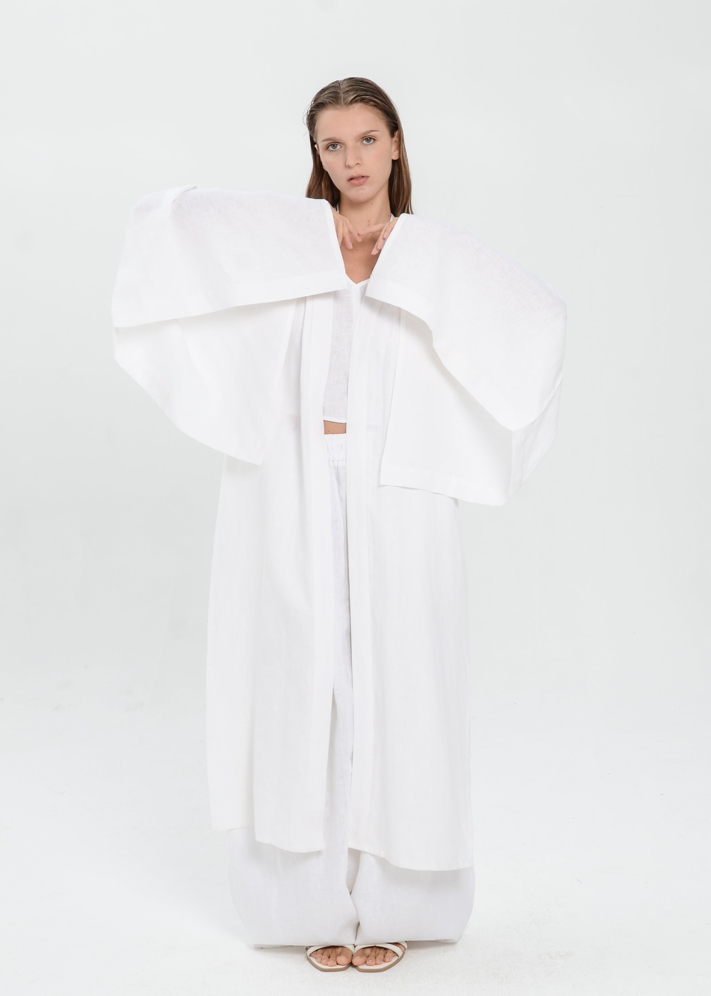 The Essence Linen Top - Batwing Abaya