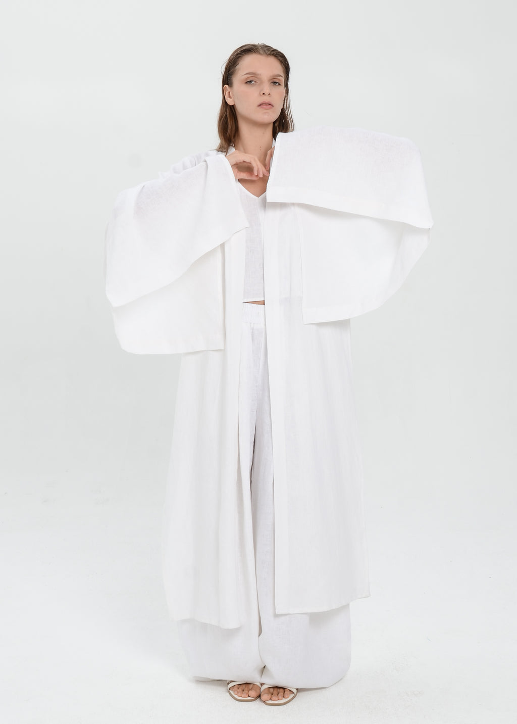 The Essence Linen Top - Batwing Abaya