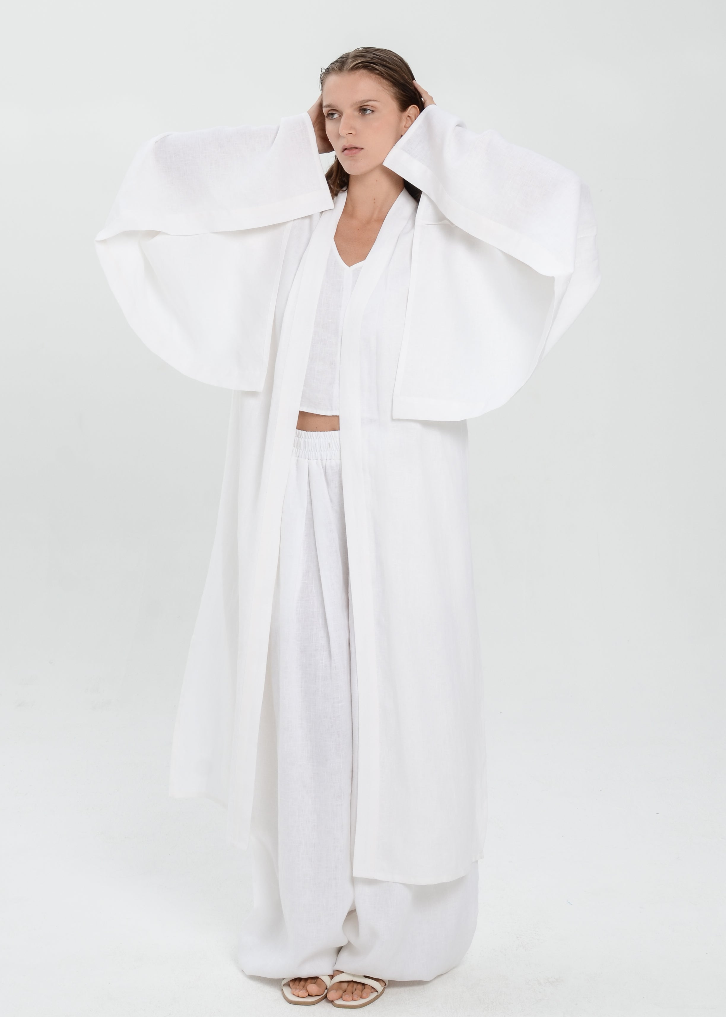 The Essence Linen Top - Batwing Abaya