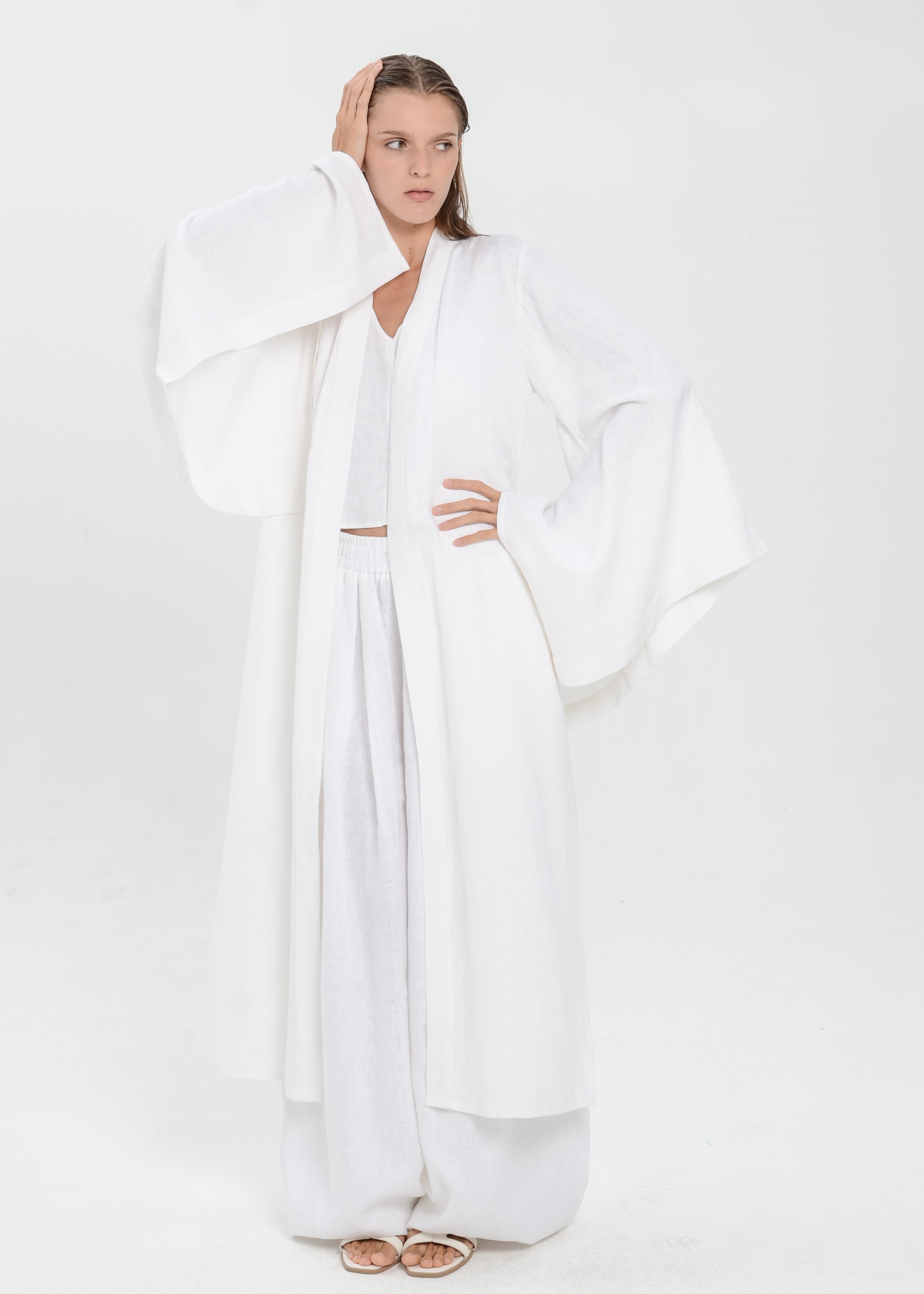 The Essence Linen Top - Batwing Abaya