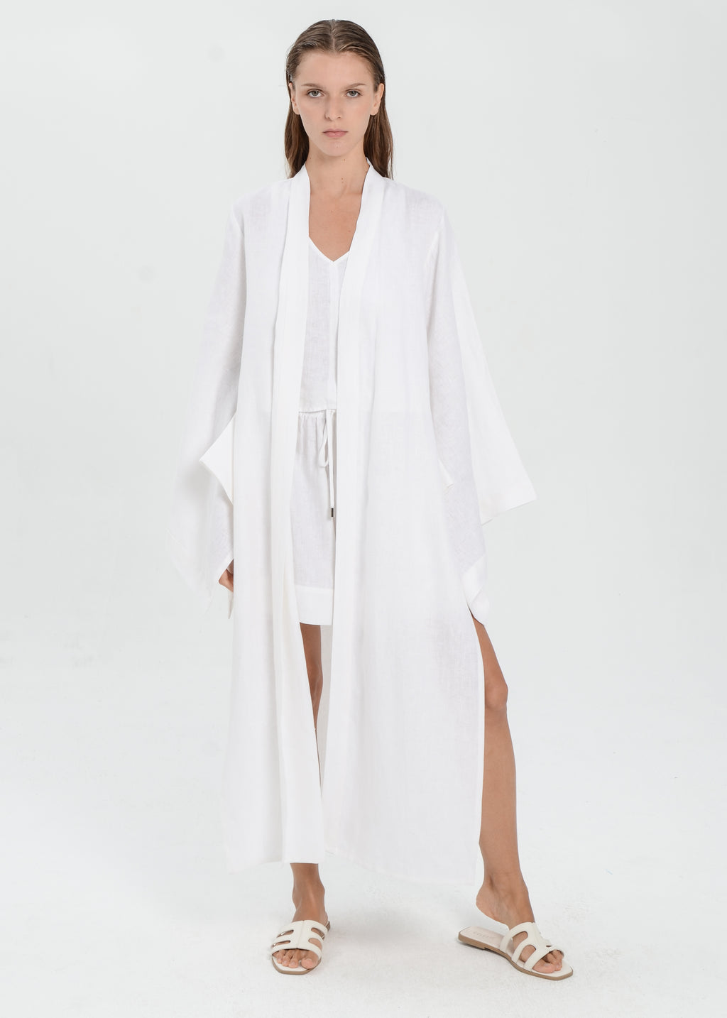 The Essence Linen Top - Batwing Abaya